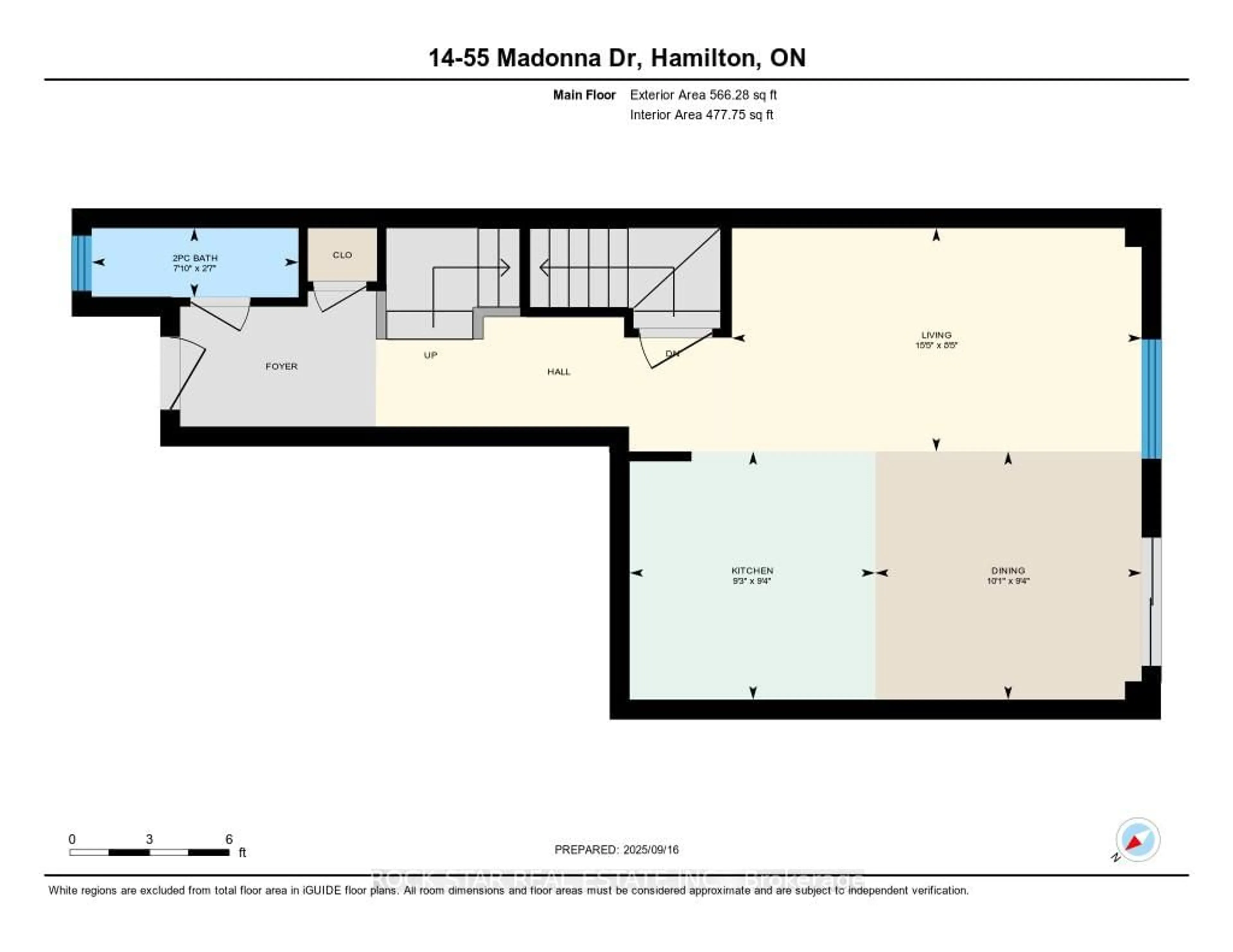 Floor plan for 55 Madonna Dr #14, Hamilton Ontario L9B 0H2