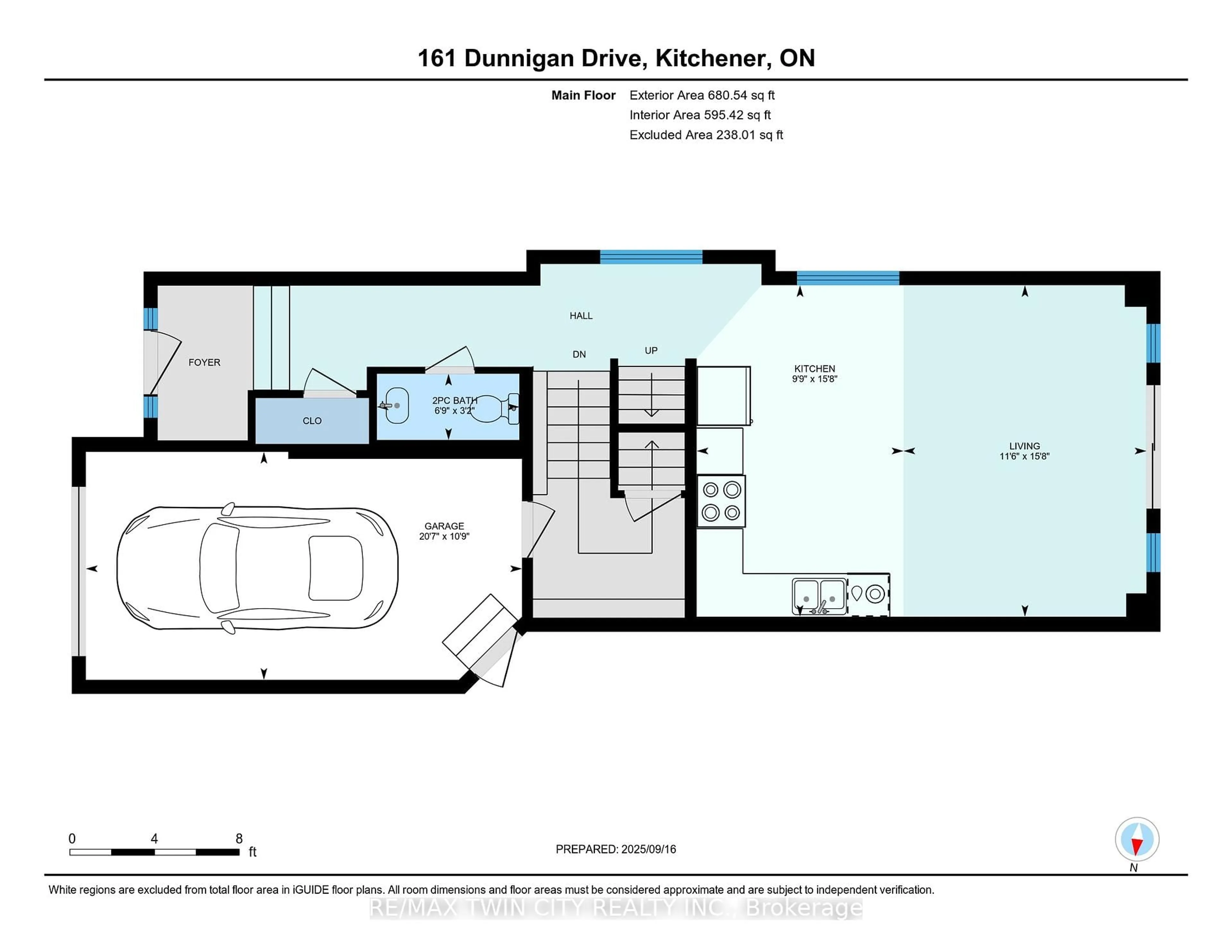 Floor plan for 161 Dunnigan Dr, Kitchener Ontario N2B 0B1