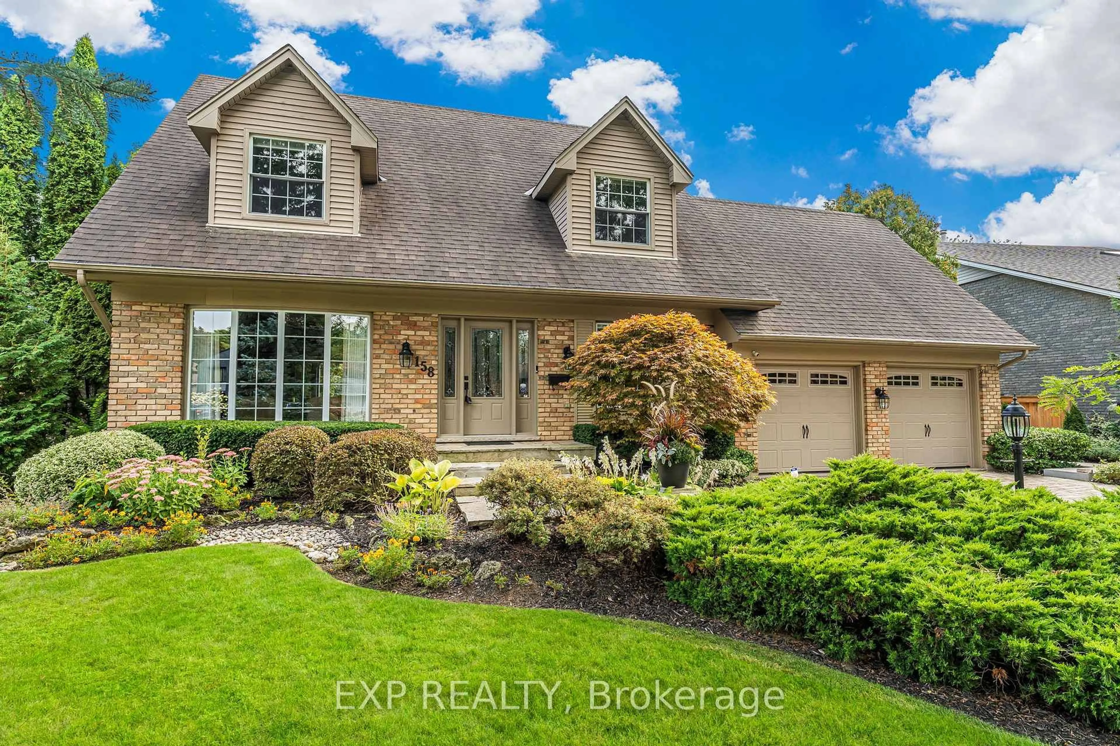 Home with brick exterior material, water/lake/river/ocean view for 158 Broad Leaf Cres, Hamilton Ontario L9G 3M5