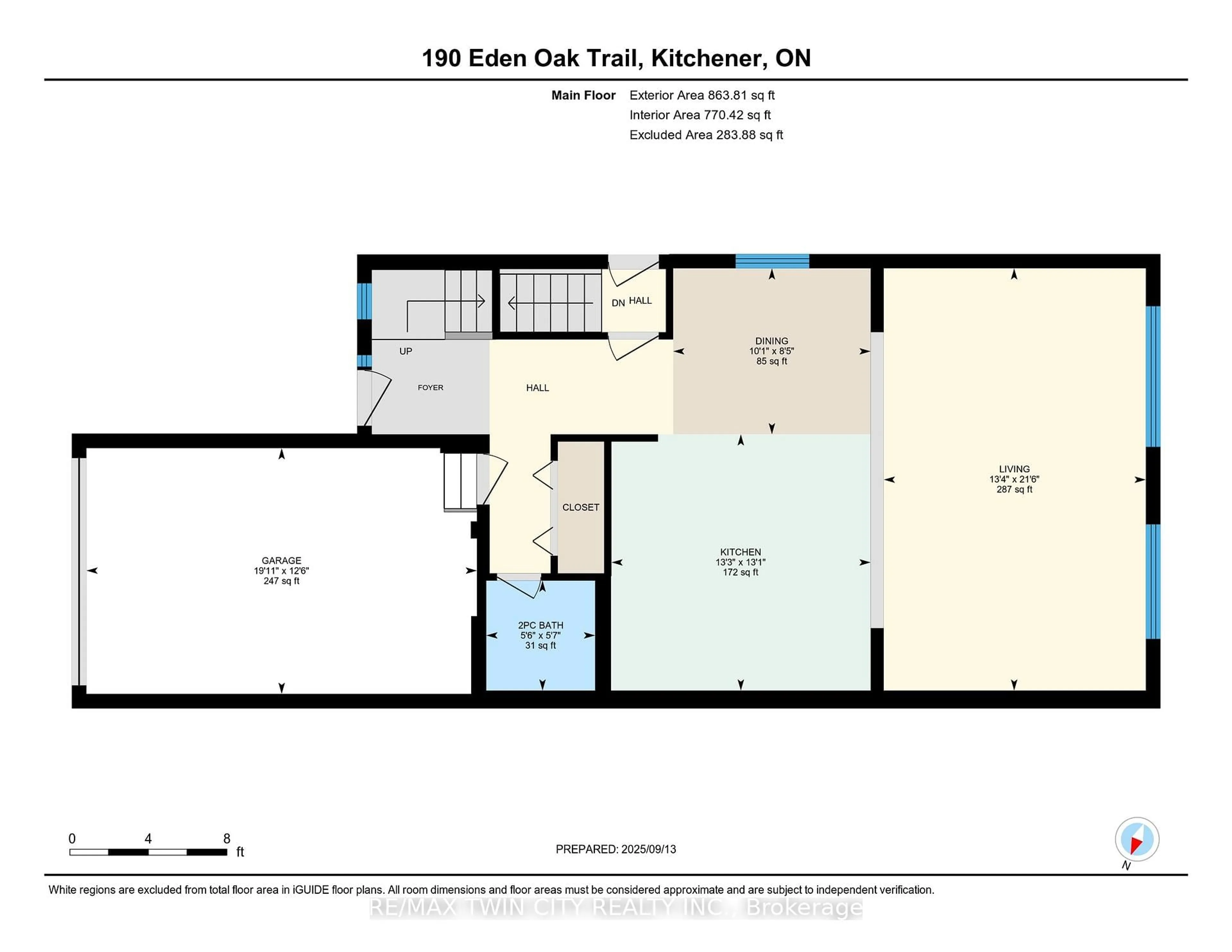 Floor plan for 190 Eden Oak Tr, Kitchener Ontario N2H 0H6