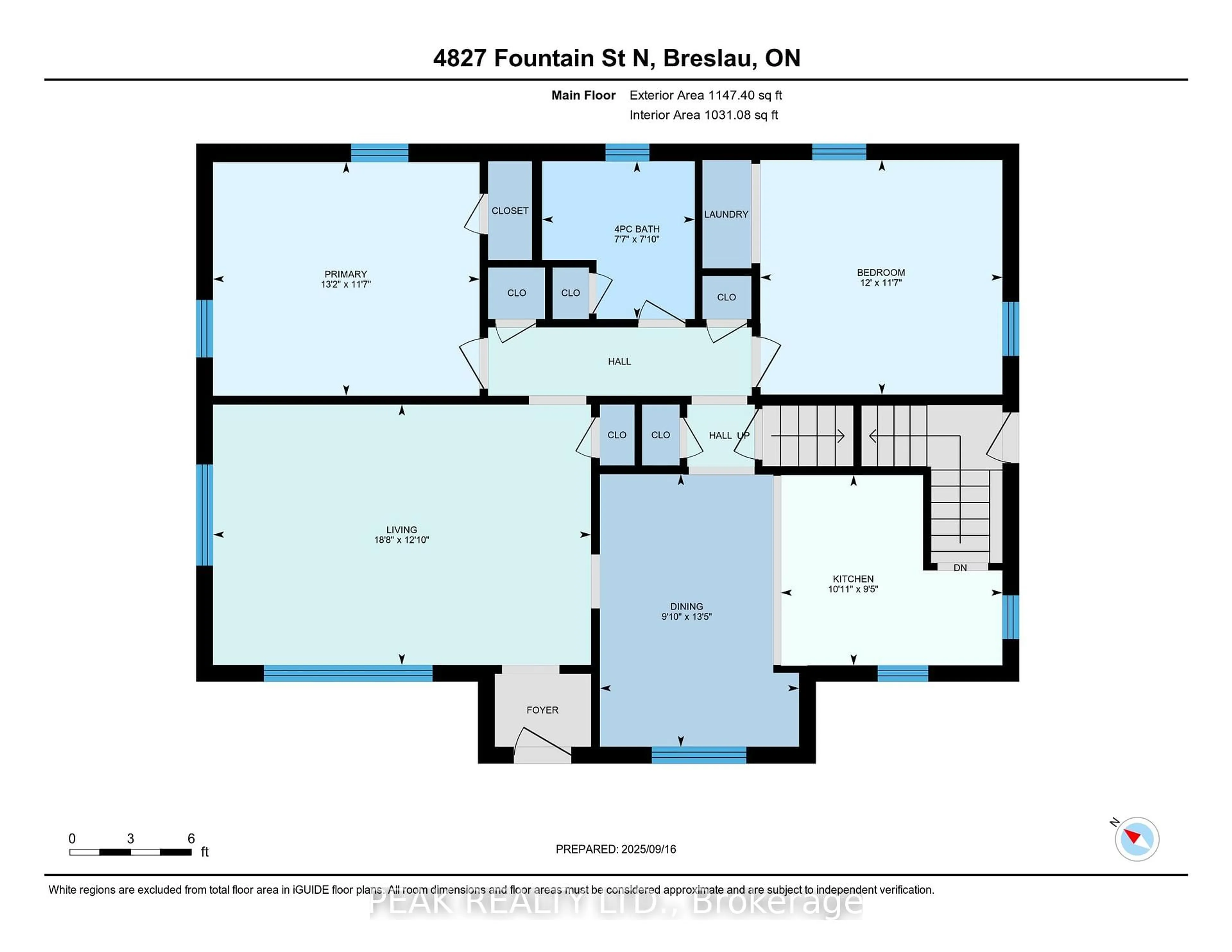 Floor plan for 4827 Fountain St, Cambridge Ontario N3H 4R6