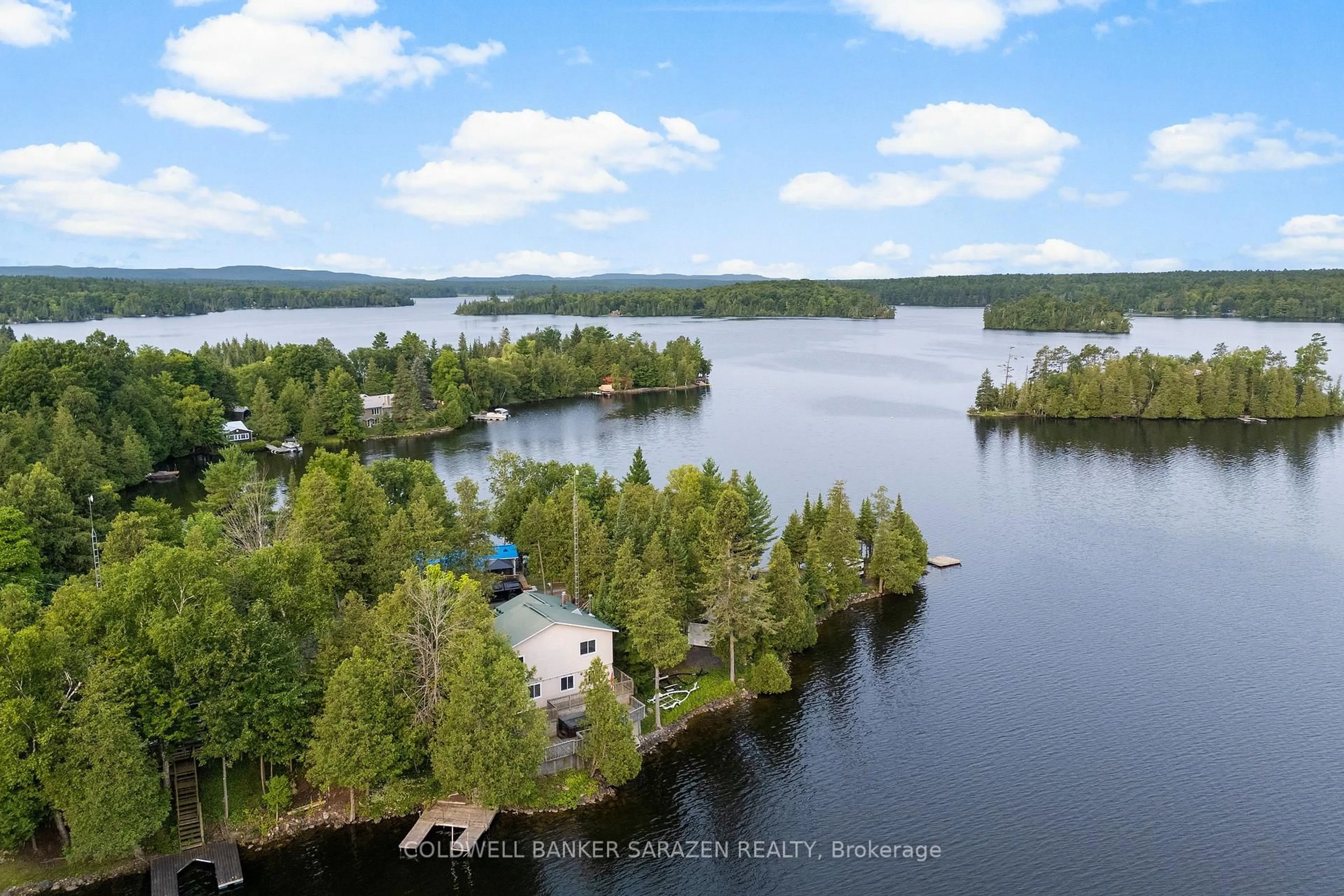 A pic from outside/outdoor area/front of a property/back of a property/a pic from drone, water/lake/river/ocean view for 356 Echo Point Rd, White Lake Ontario K0A 3L0