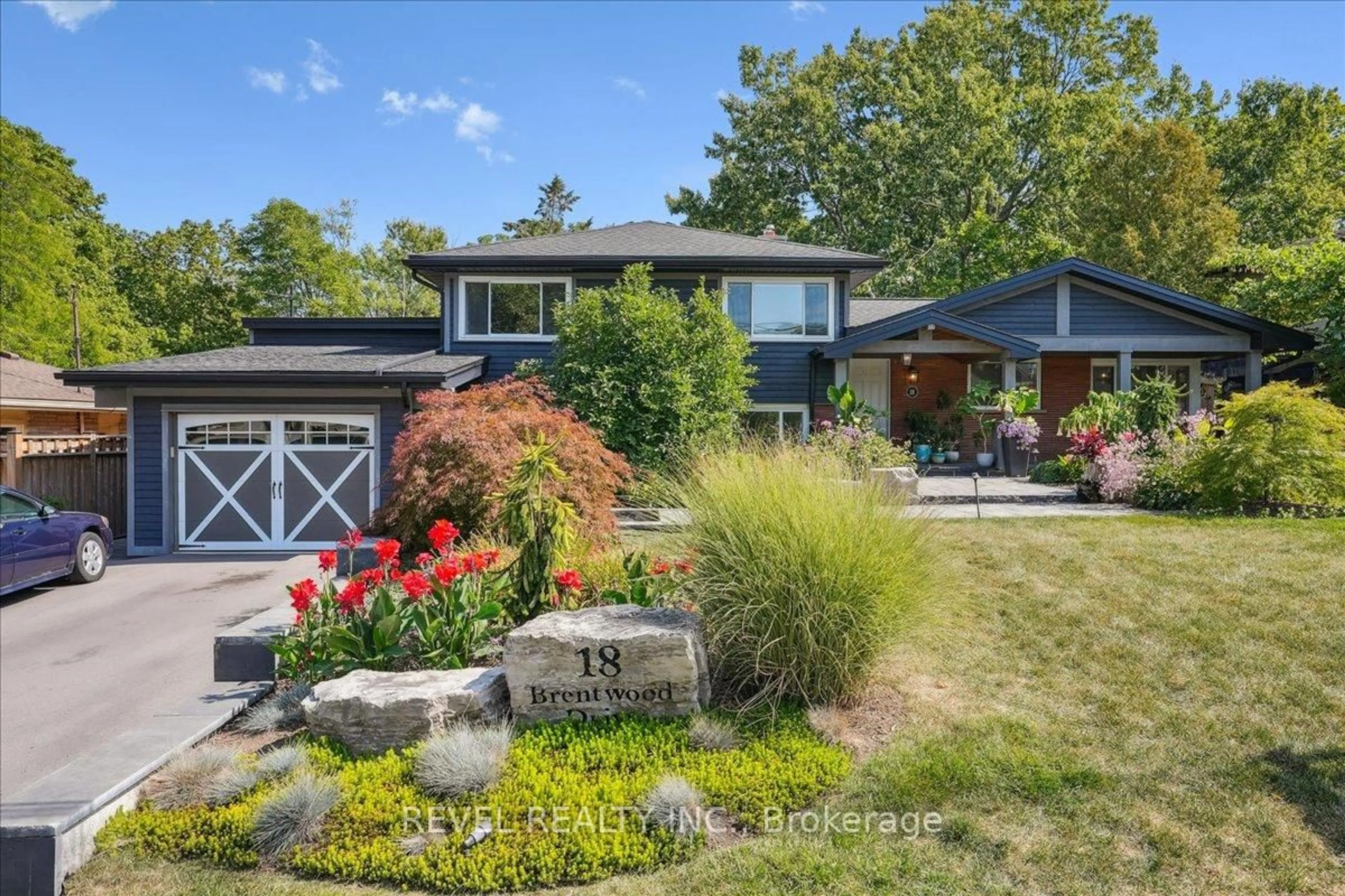 Home with brick exterior material, street for 18 Brentwood Dr, Hamilton Ontario L9H 3N3