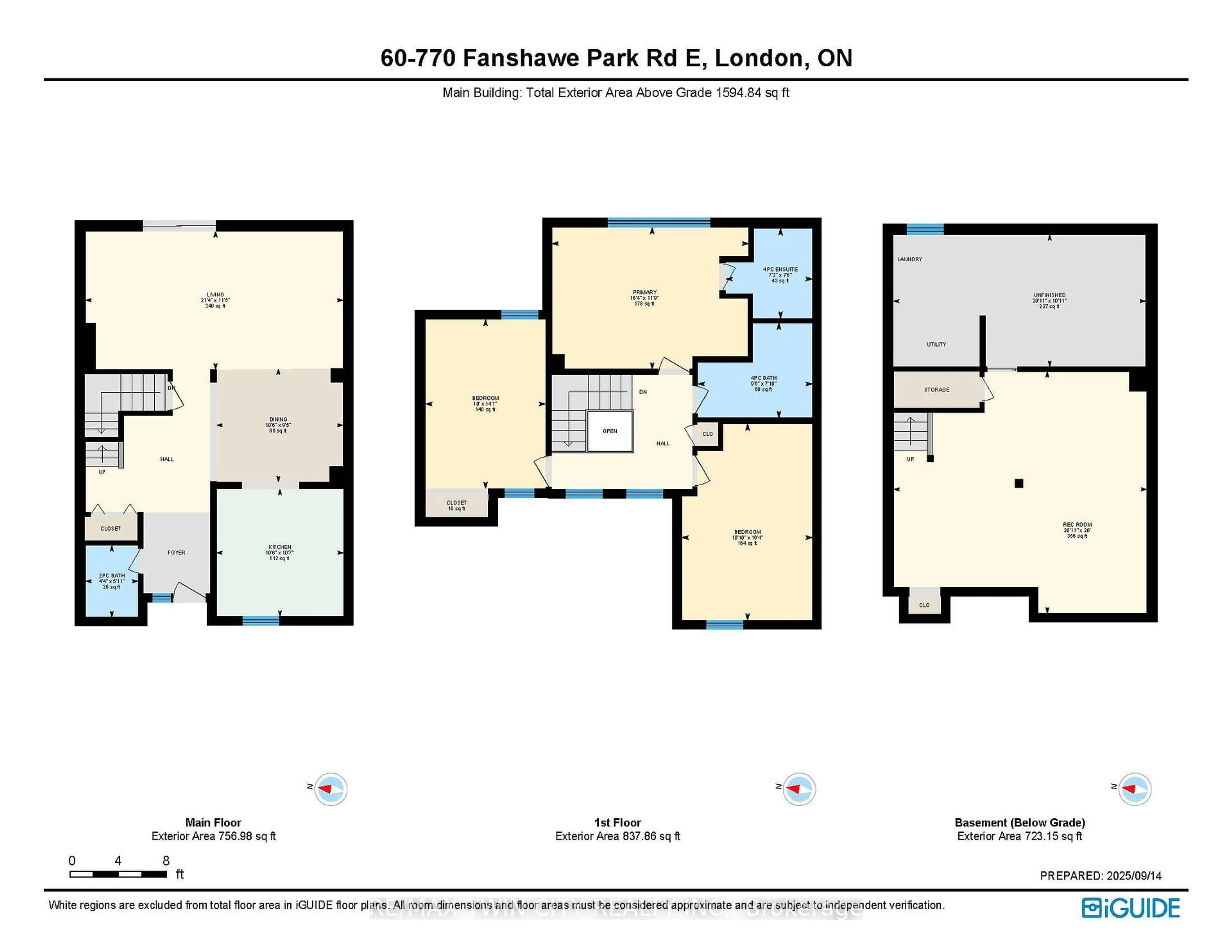 Floor plan for 770 FANSHAWE PARK Rd #60, London North Ontario N5X 1L5
