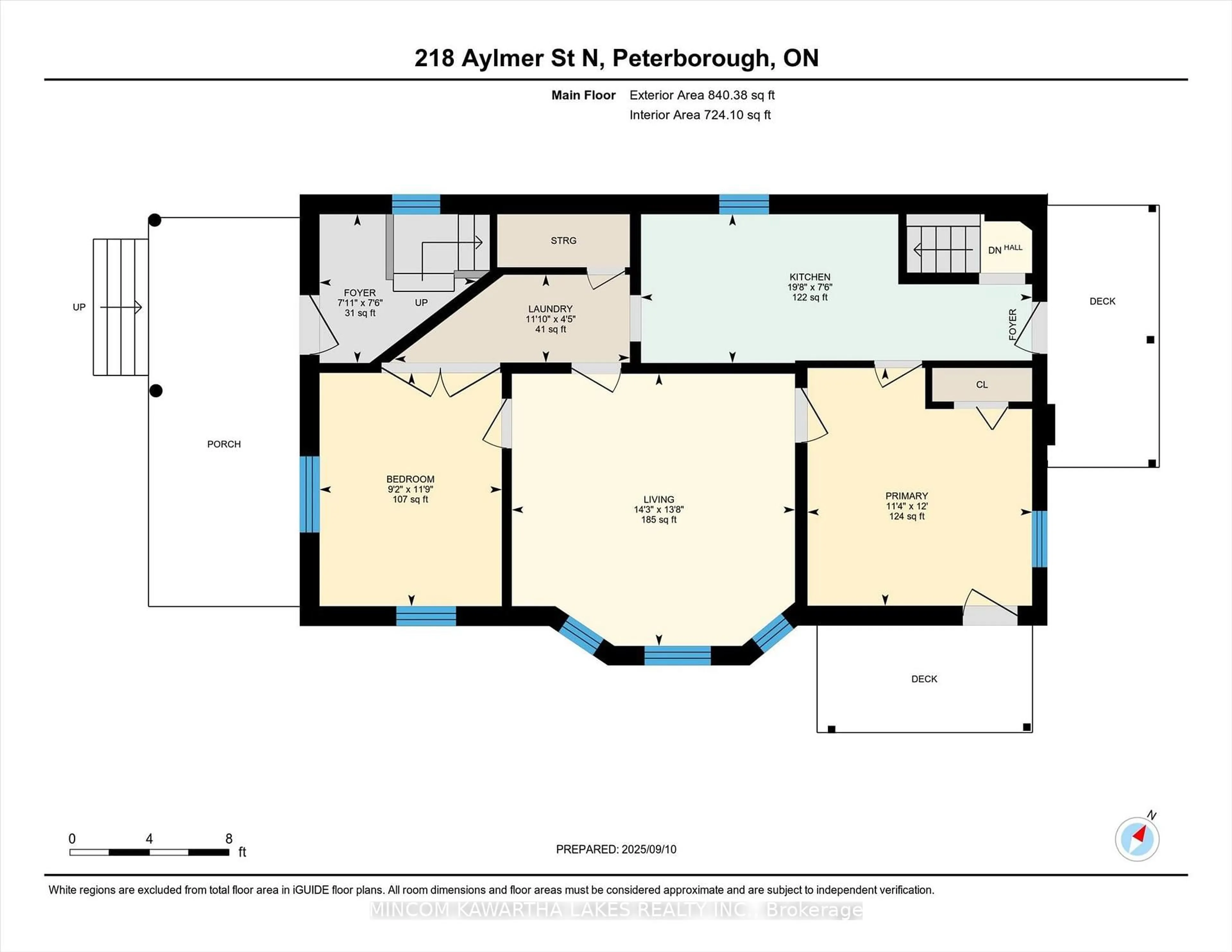Floor plan for 218 Aylmer St, Peterborough Ontario K9J 3K4