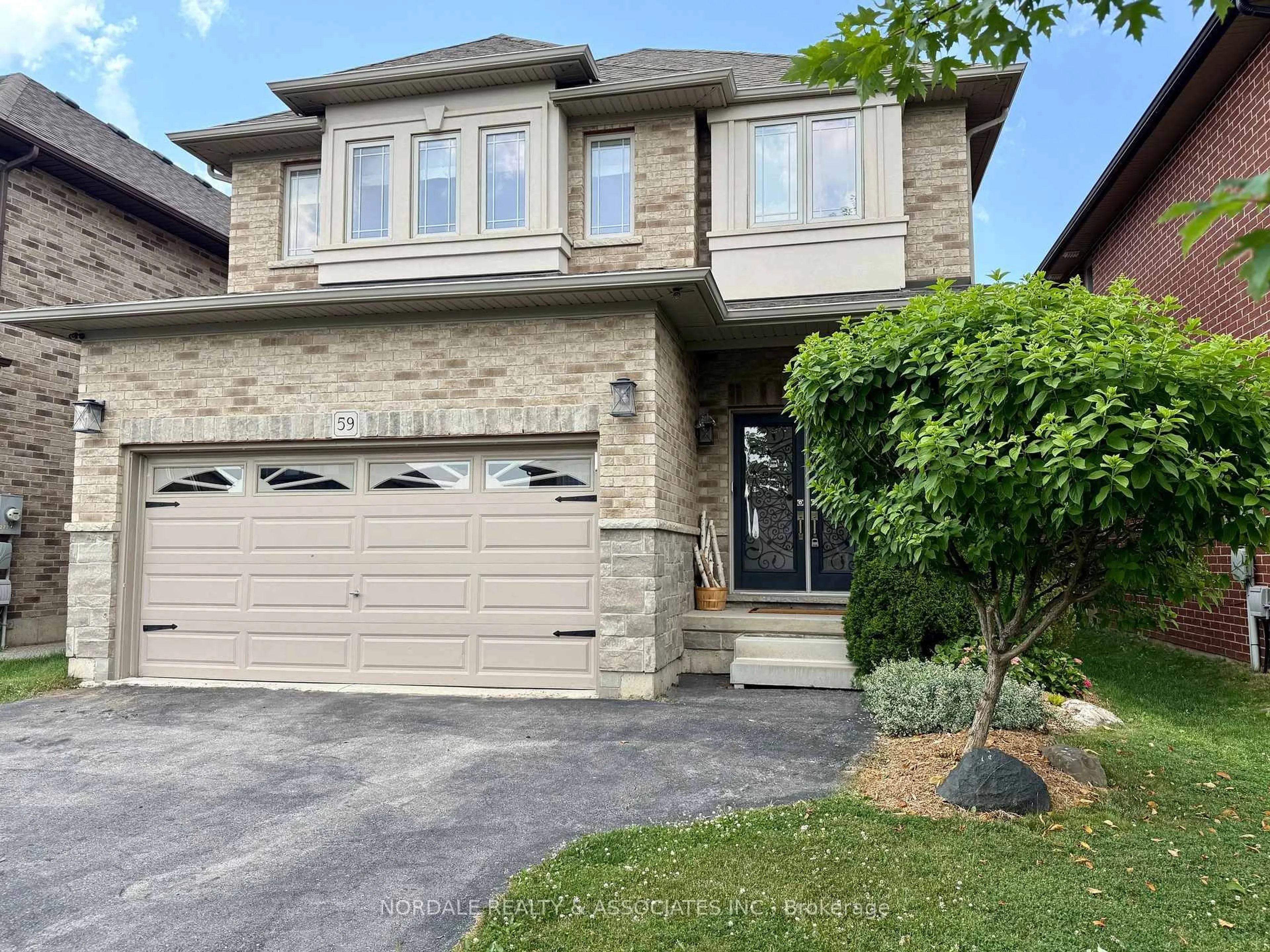 Home with brick exterior material, street for 59 Whittington Dr, Hamilton Ontario L9K 0G8