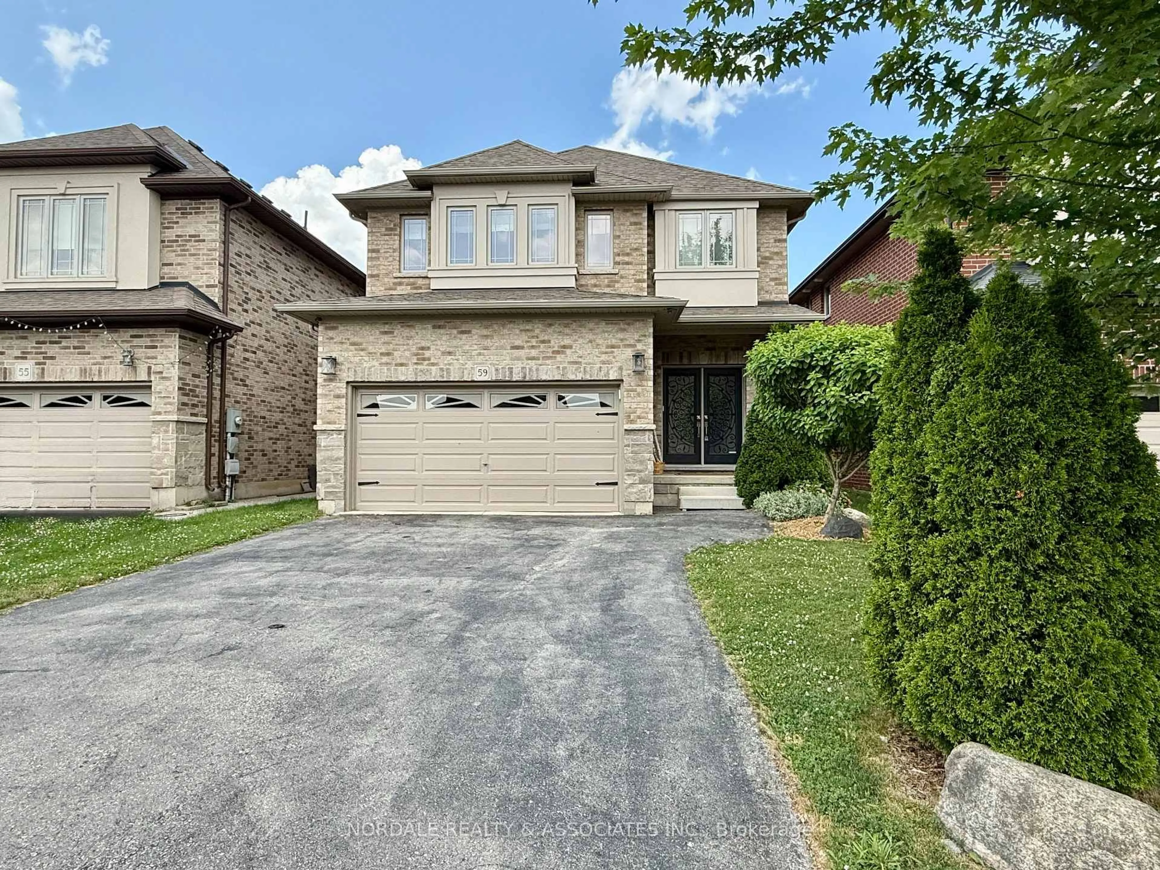 Home with brick exterior material, street for 59 Whittington Dr, Hamilton Ontario L9K 0G8