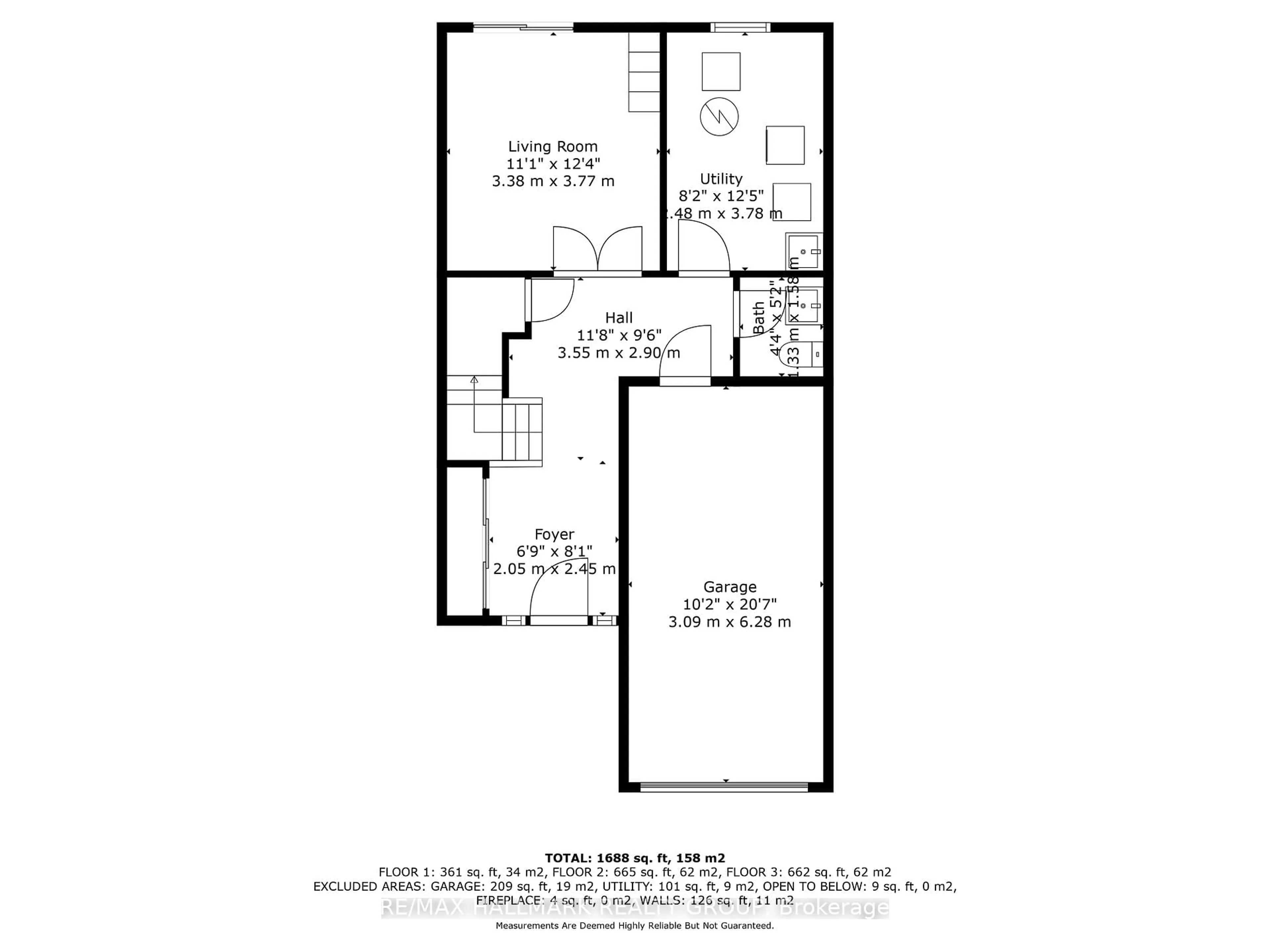 Floor plan for 1951 Ashmont St, Ottawa Ontario K1C 7B9