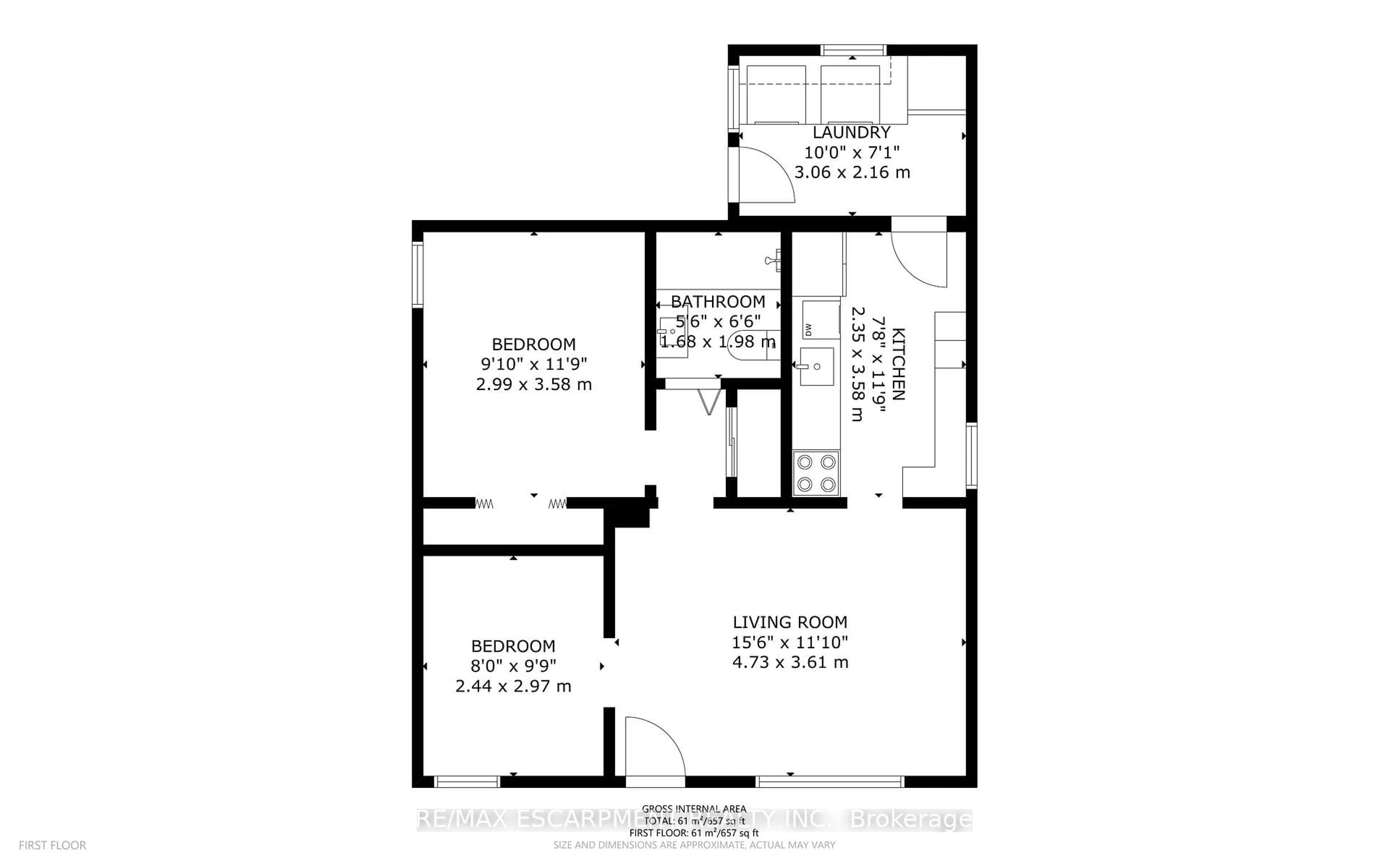 Floor plan for 5 Dalhousie Ave, Hamilton Ontario L8L 3J4
