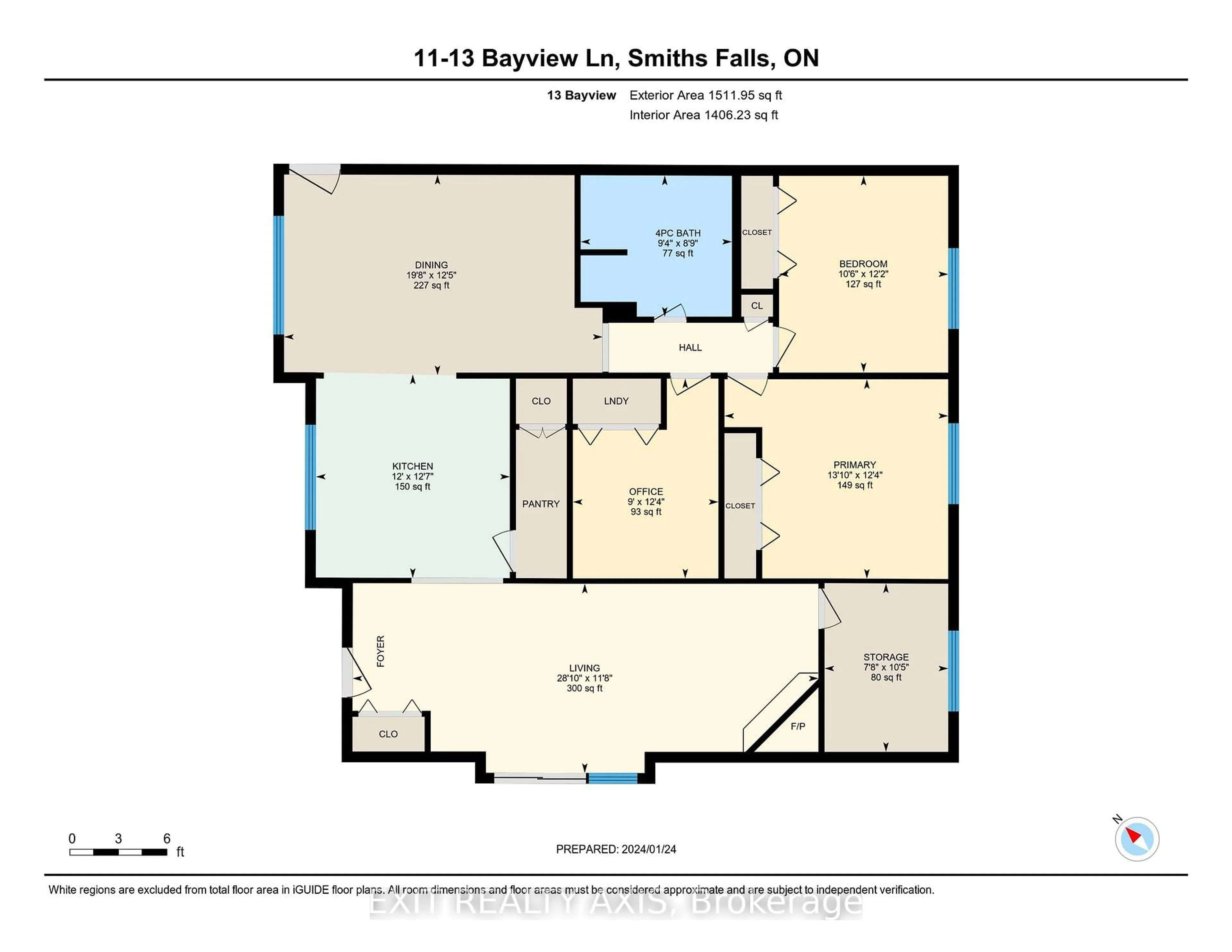 Floor plan for 11 & 13 BAYVIEW Cres, Smiths Falls Ontario K7A 5B8