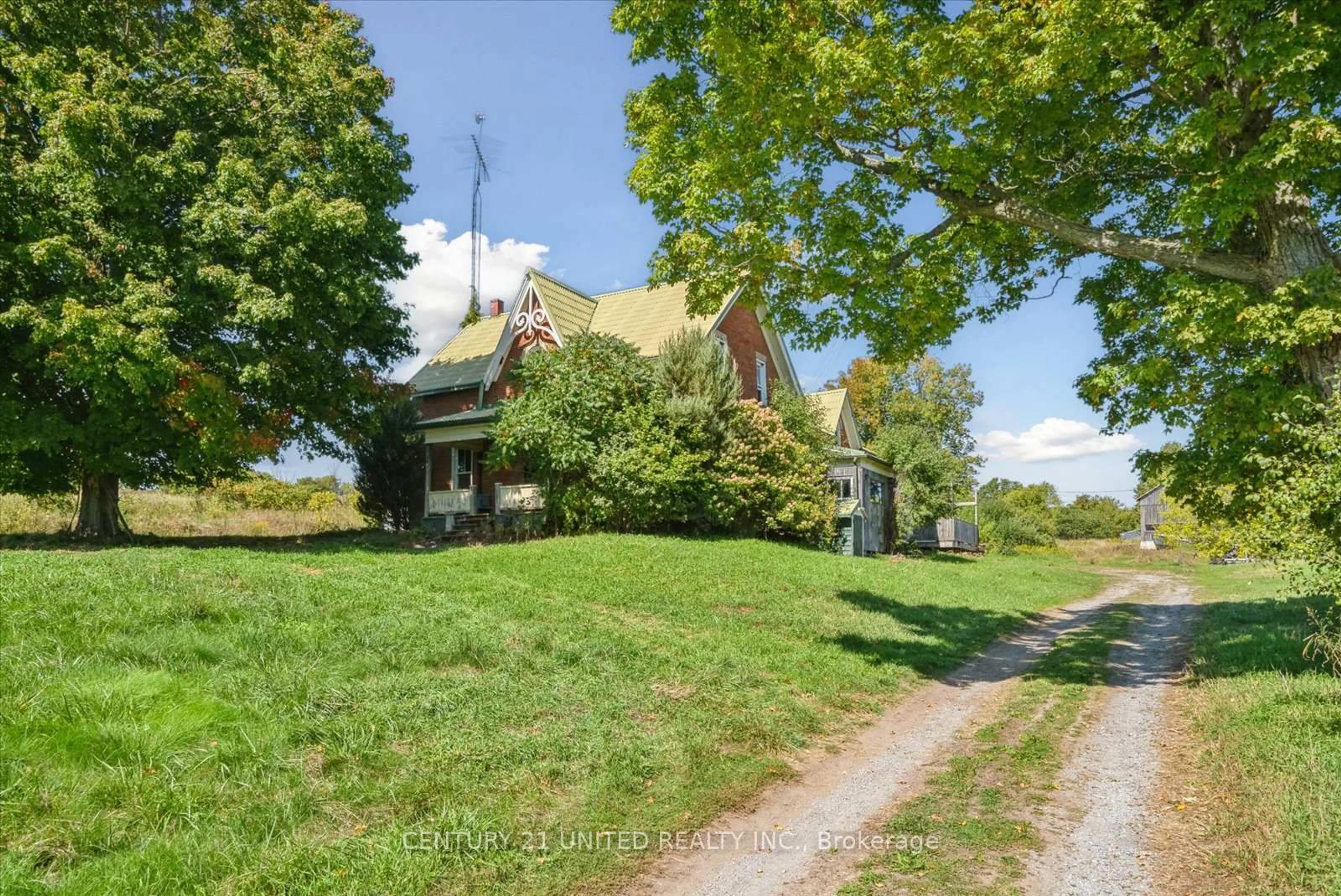 A pic from outside/outdoor area/front of a property/back of a property/a pic from drone, street for 872 County Road 2, Otonabee-South Monaghan Ontario K0L 1B0