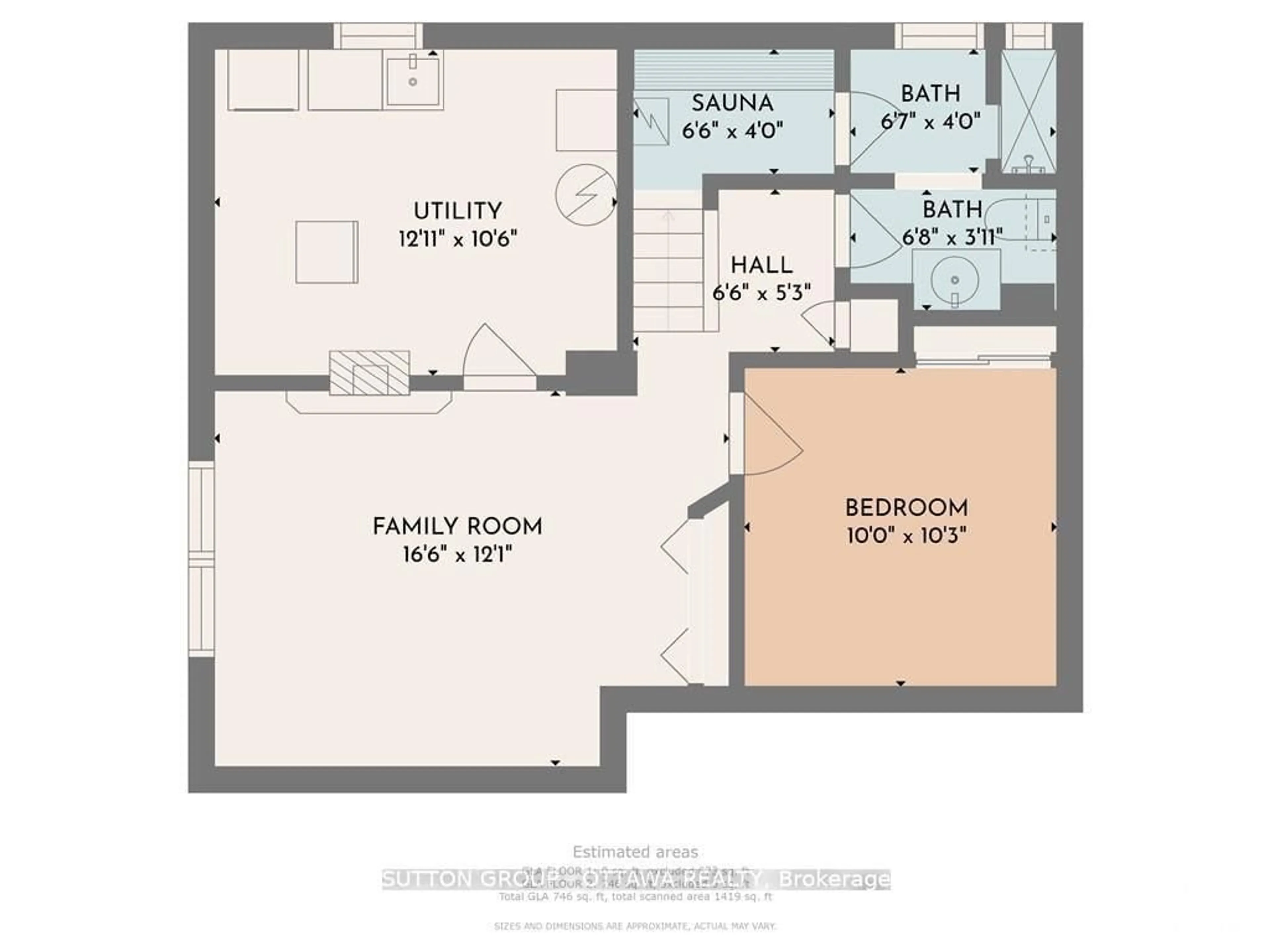 Floor plan for 846 St Laurent Blvd, Ottawa Ontario K1K 3A9