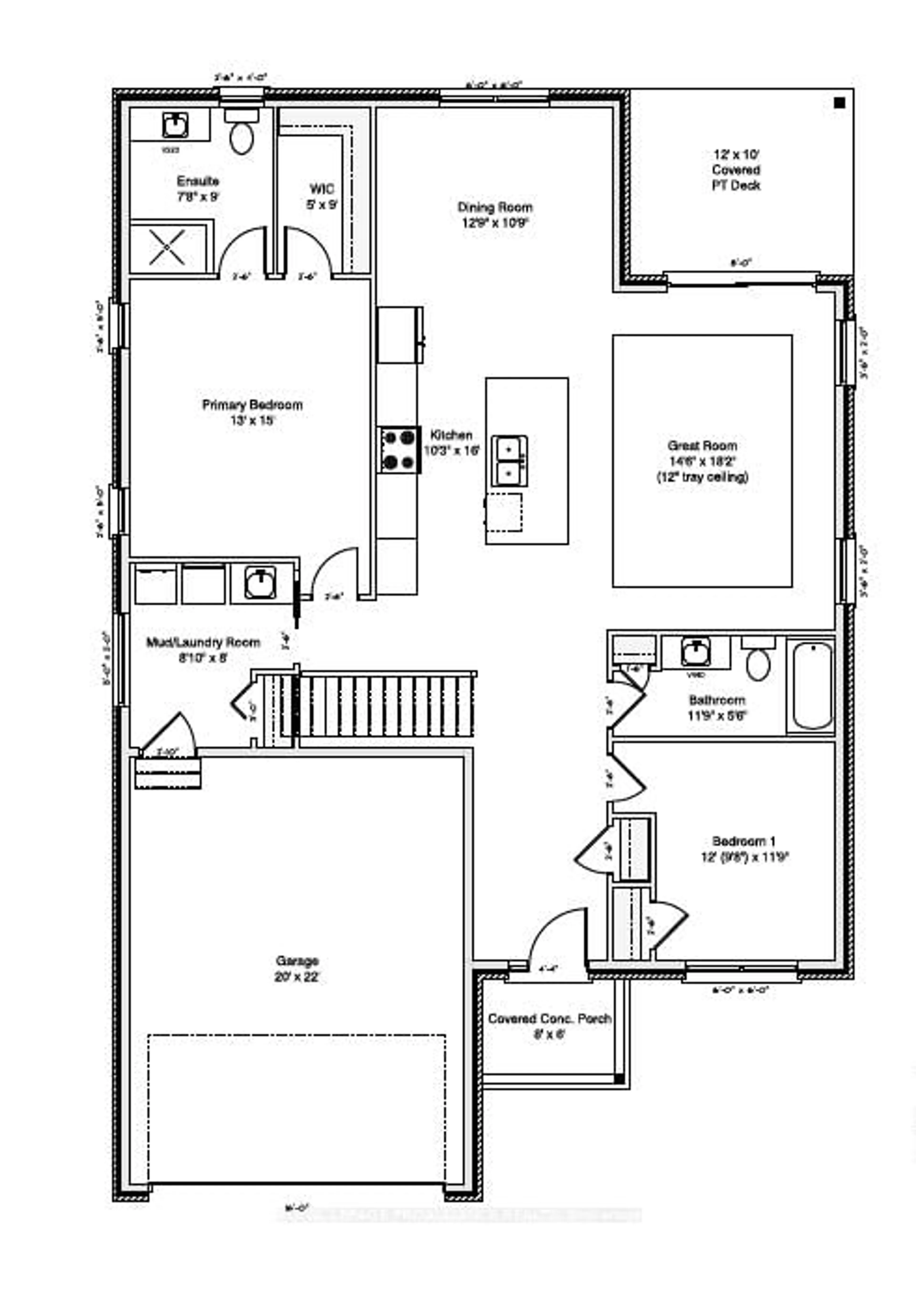Floor plan for 152 Sienna Ave, Belleville Ontario K8P 0J6