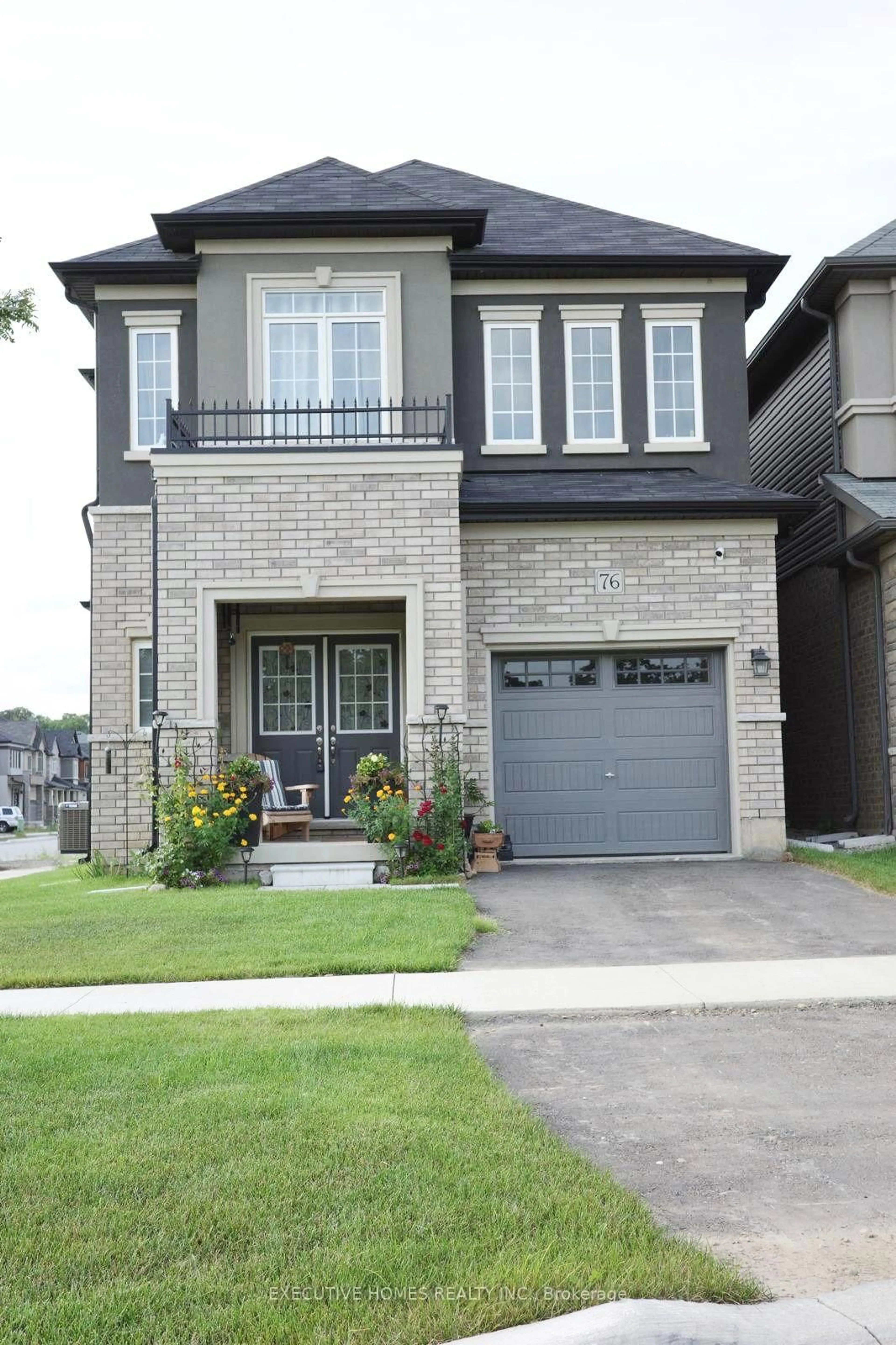 Home with brick exterior material, street for 76 Stauffer Rd, Brantford Ontario N3V 0B4