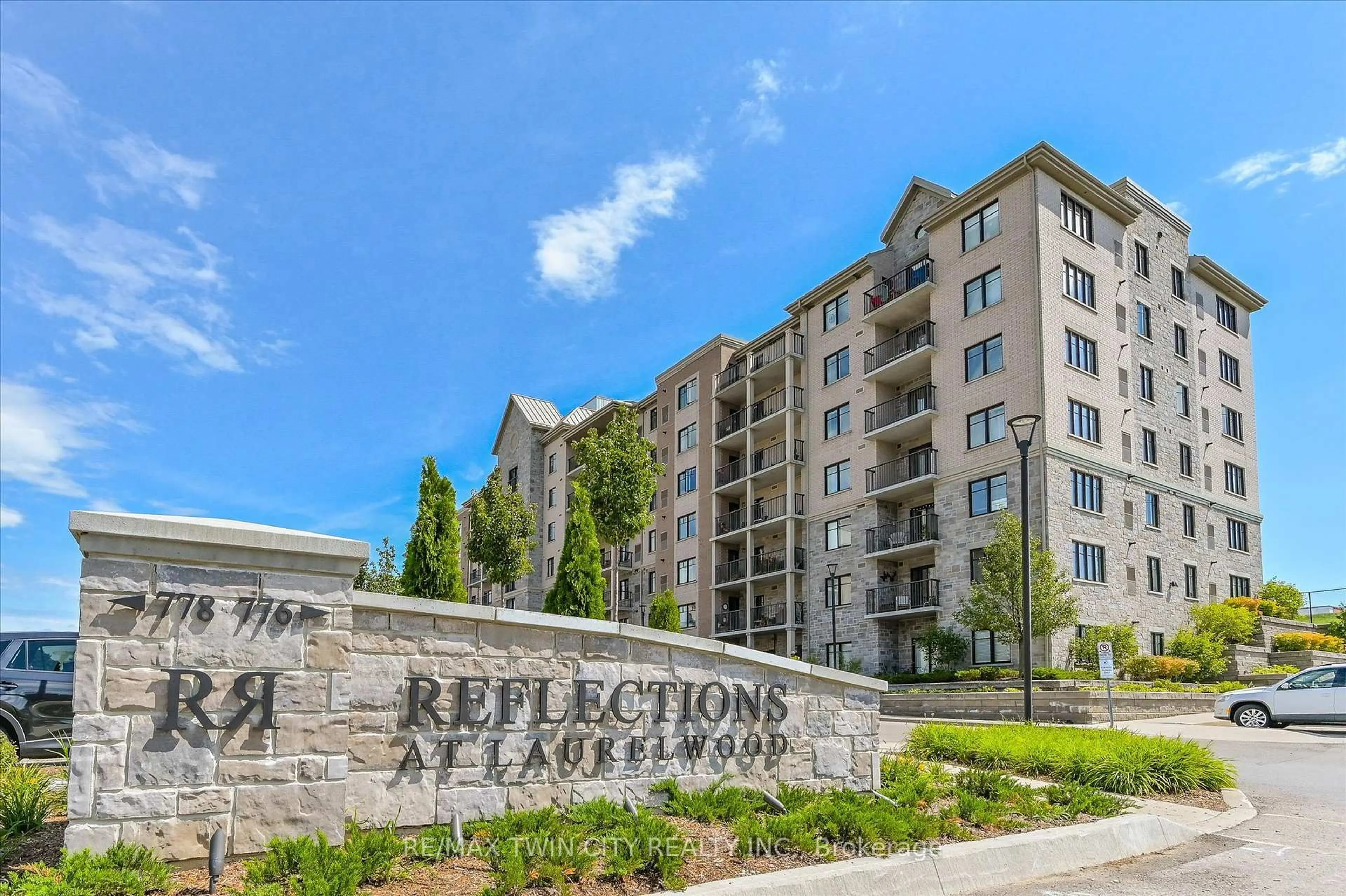 A pic from outside/outdoor area/front of a property/back of a property/a pic from drone, street for 776 Laurelwood Dr #301, Waterloo Ontario N2V 0A8