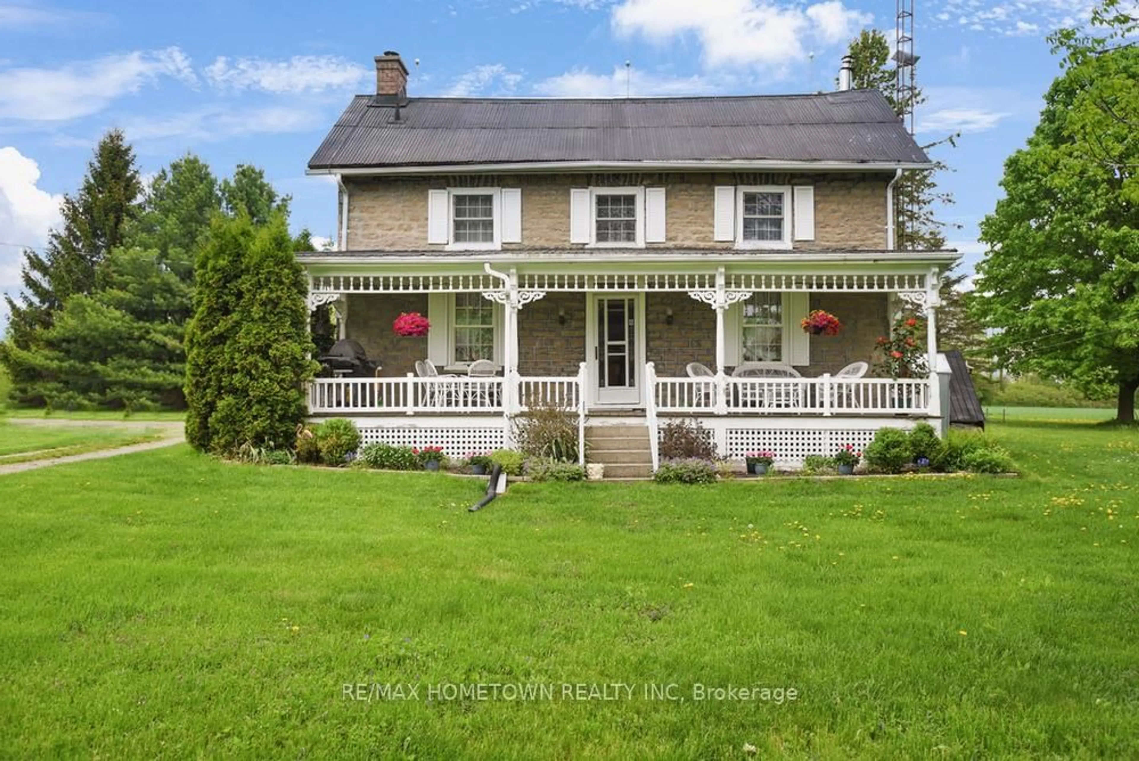 A pic from outside/outdoor area/front of a property/back of a property/a pic from drone, street for 7460 County Road 28 Rd, Elizabethtown-Kitley Ontario K0E 1A0