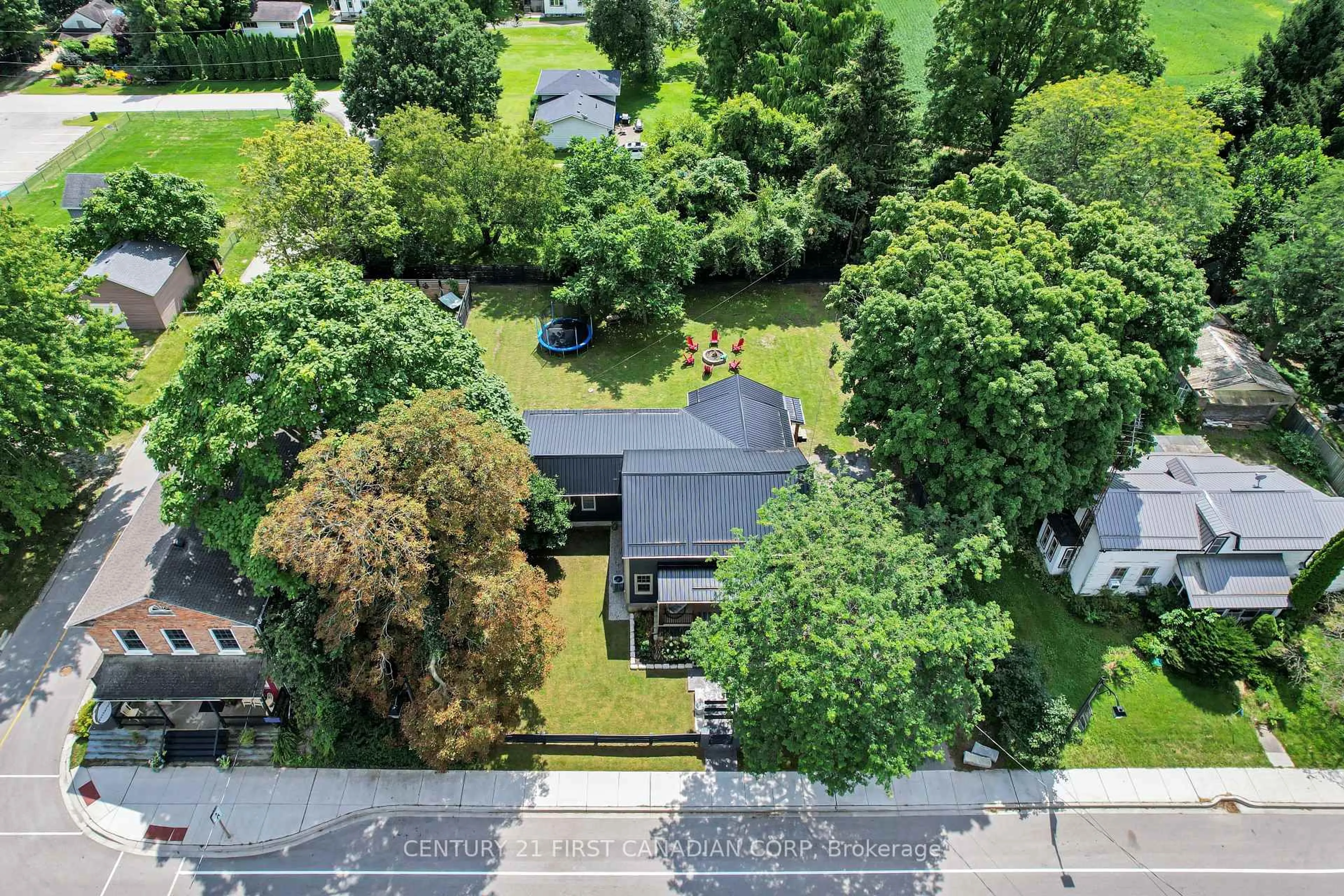 A pic from outside/outdoor area/front of a property/back of a property/a pic from drone, street for 46277 Sparta Line, Central Elgin Ontario N5P 3S8