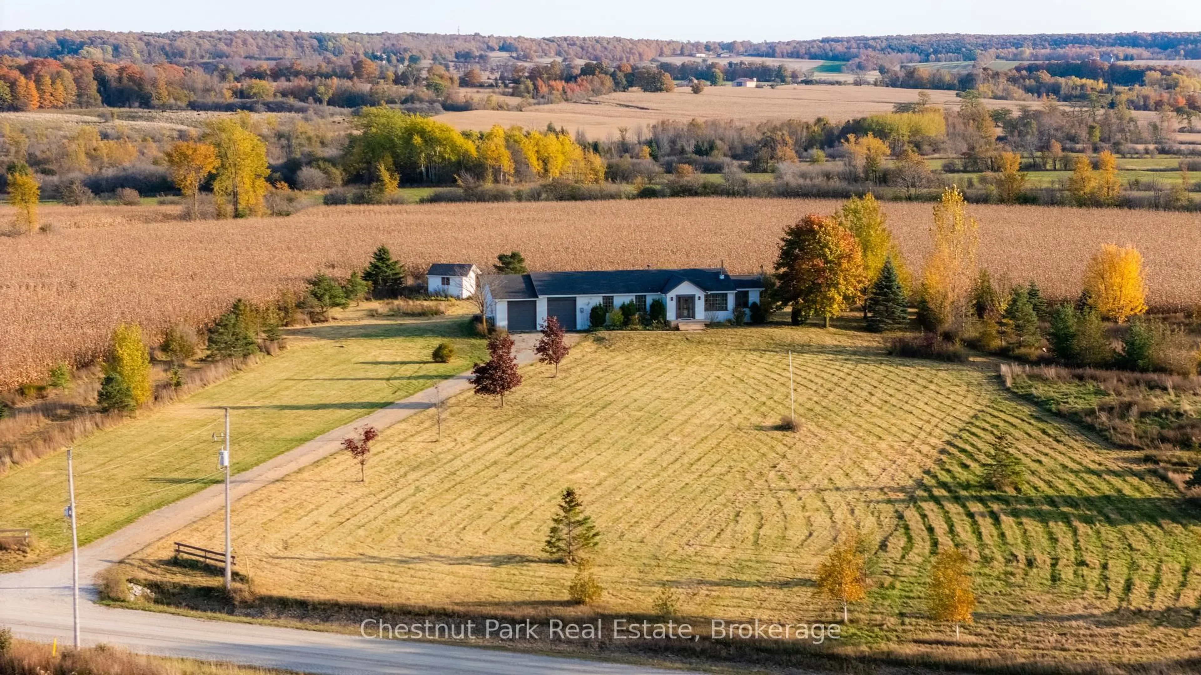 A pic from outside/outdoor area/front of a property/back of a property/a pic from drone, water/lake/river/ocean view for 324310 SIDEROAD 27 Rd, Meaford Ontario N0H 1B0
