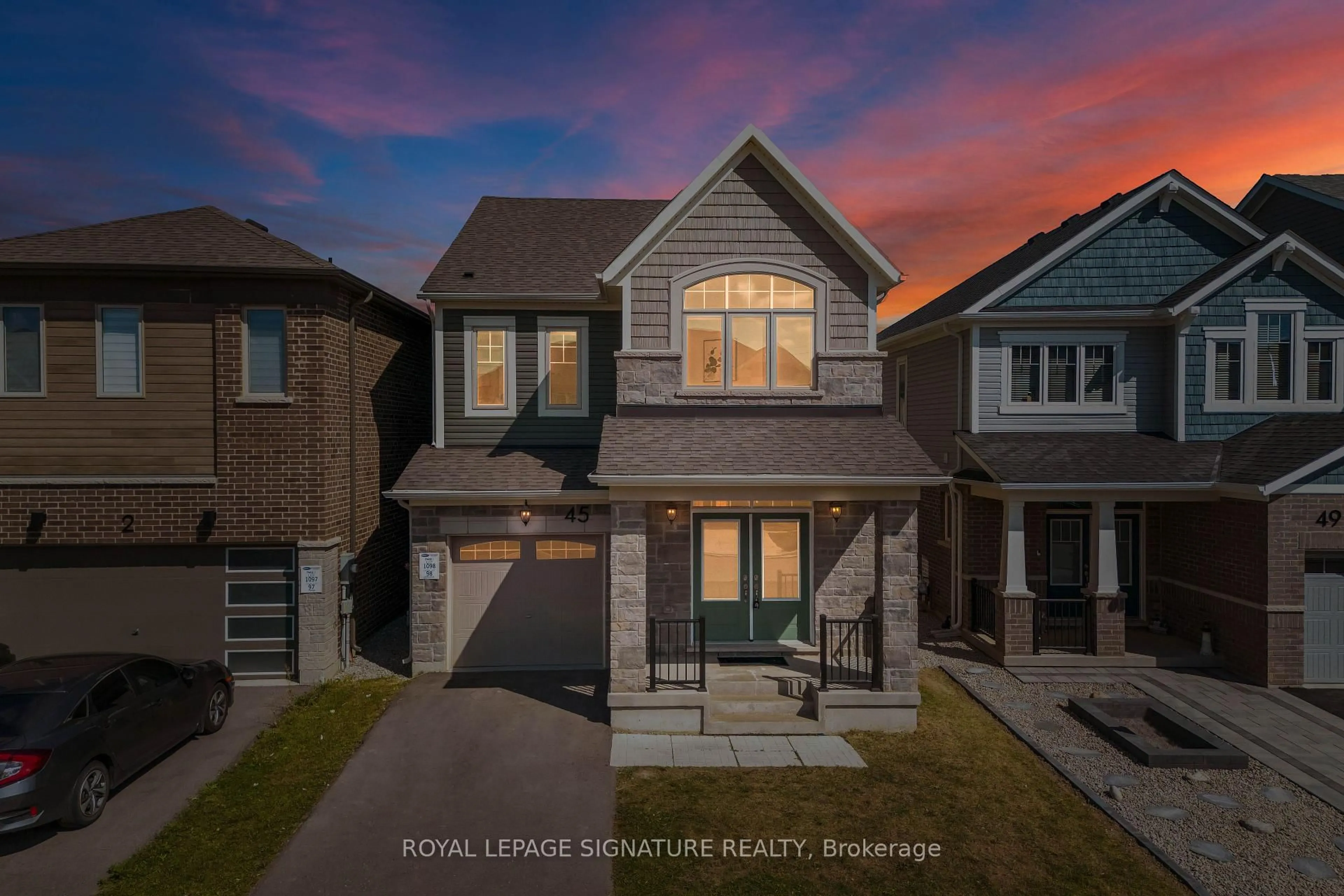 Home with brick exterior material, street for 45 Forestwalk St, Kitchener Ontario N2R 0S2