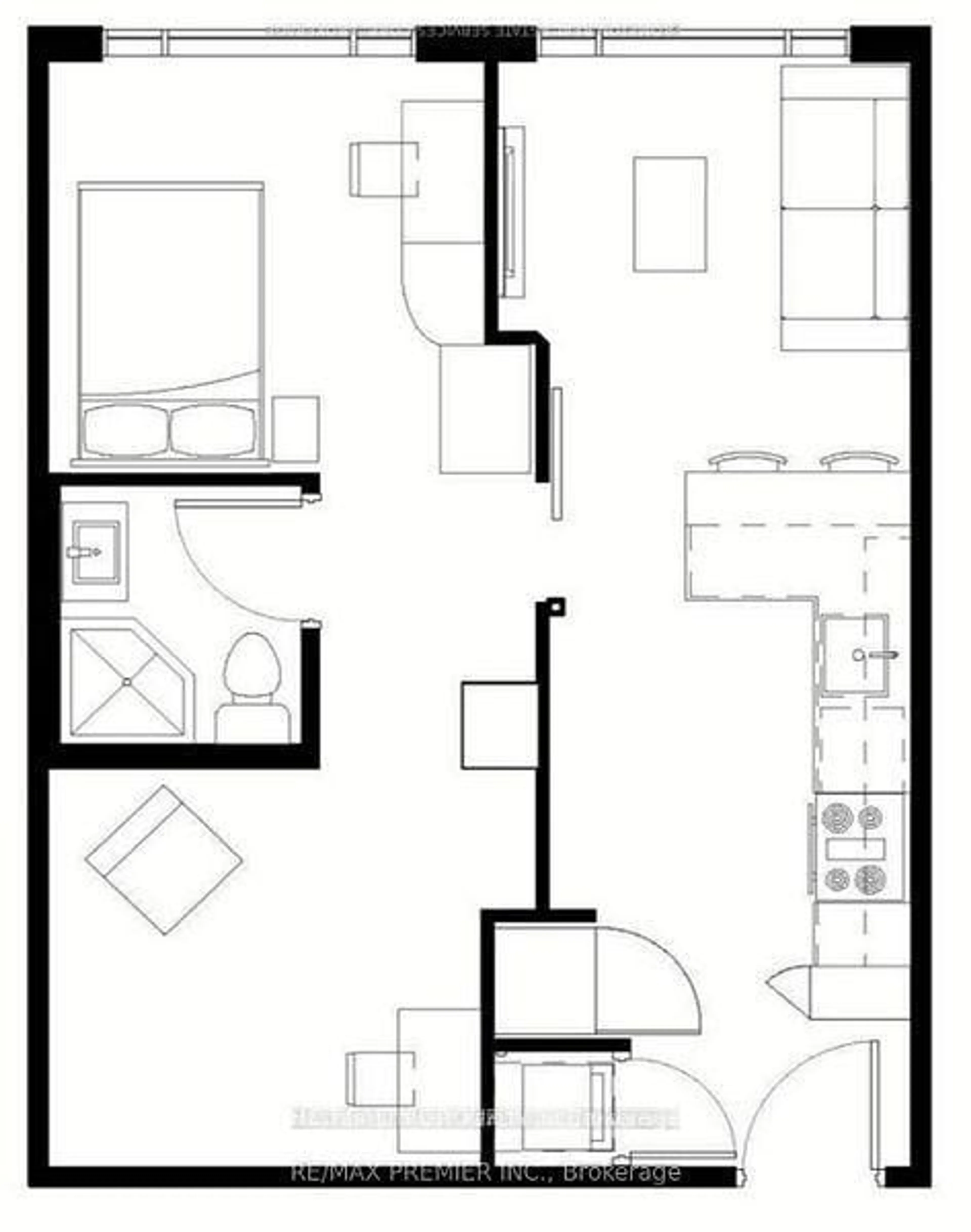 Floor plan for 330 Phillip St #S2405, Waterloo Ontario N2L 3W9