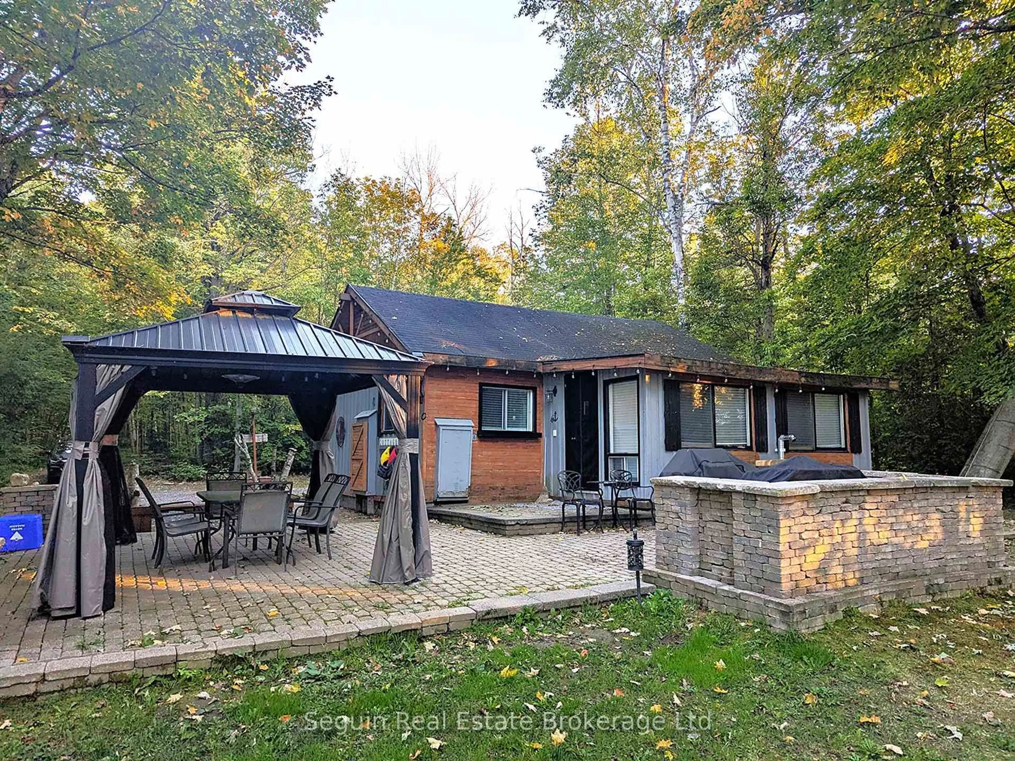 A pic from outside/outdoor area/front of a property/back of a property/a pic from drone, forest/trees view for 90 Bradley Rd, Seguin Ontario P2A 0B6
