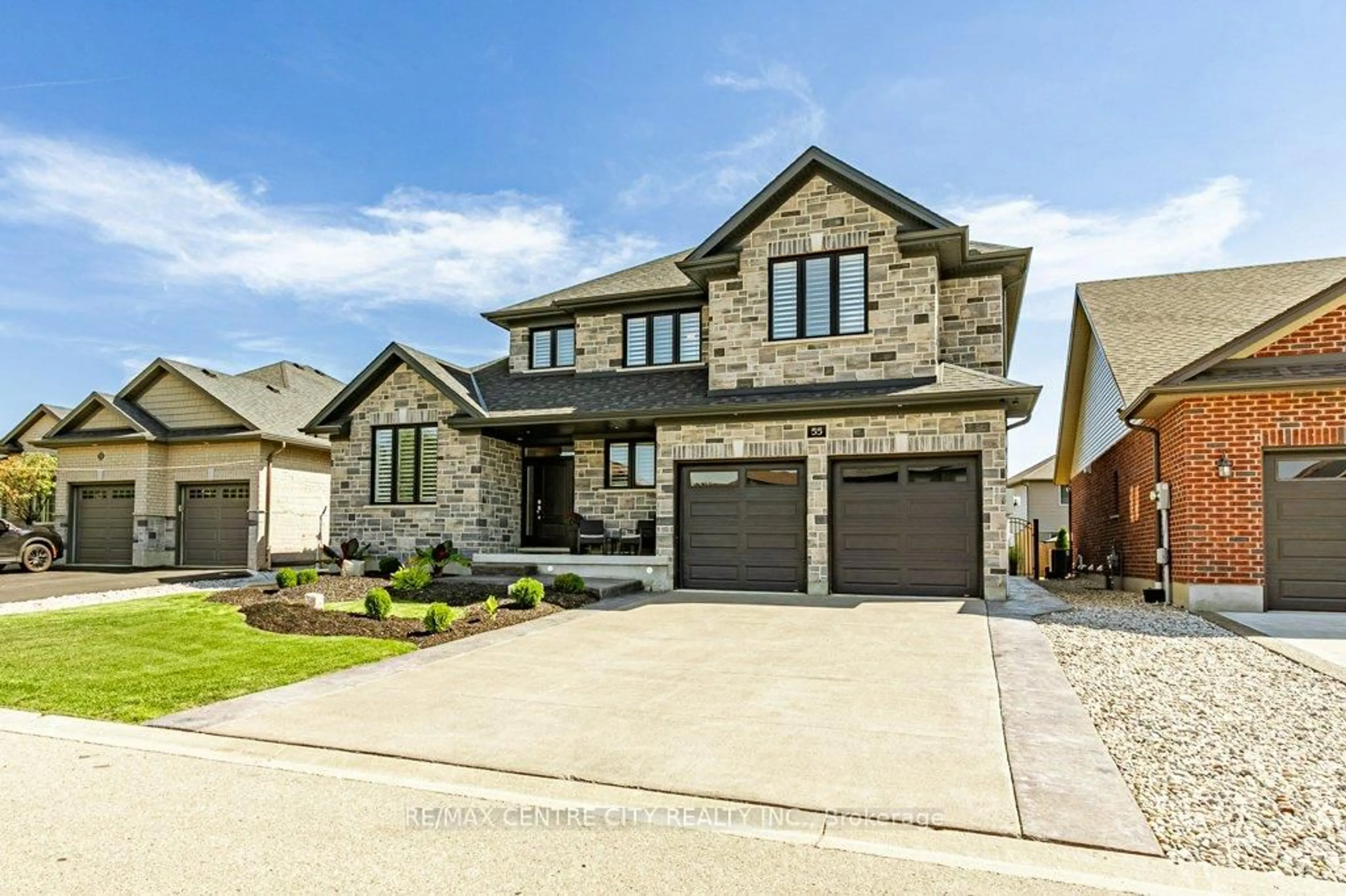 Home with brick exterior material, street for 55 Fuller Dr, Ingersoll Ontario N5C 4H4