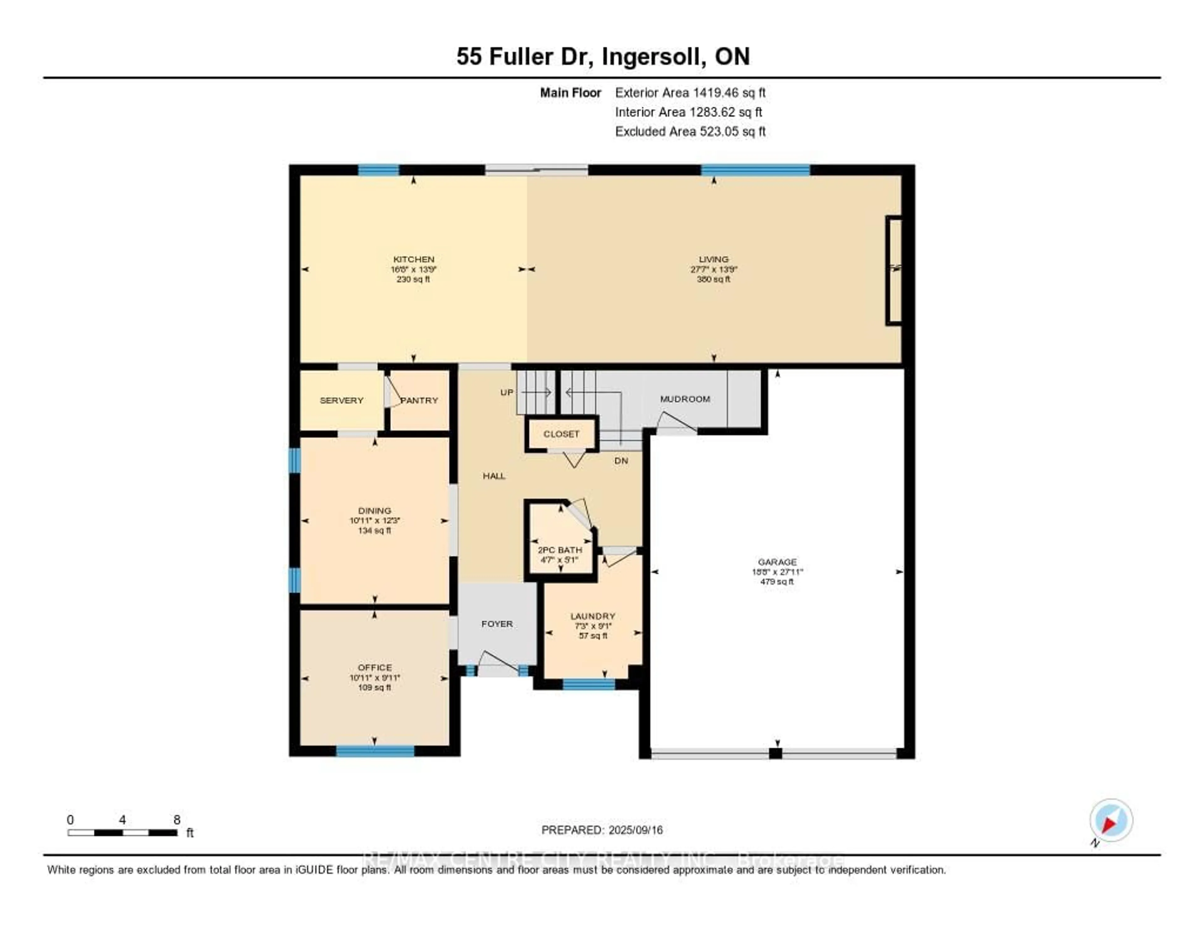 Floor plan for 55 Fuller Dr, Ingersoll Ontario N5C 4H4