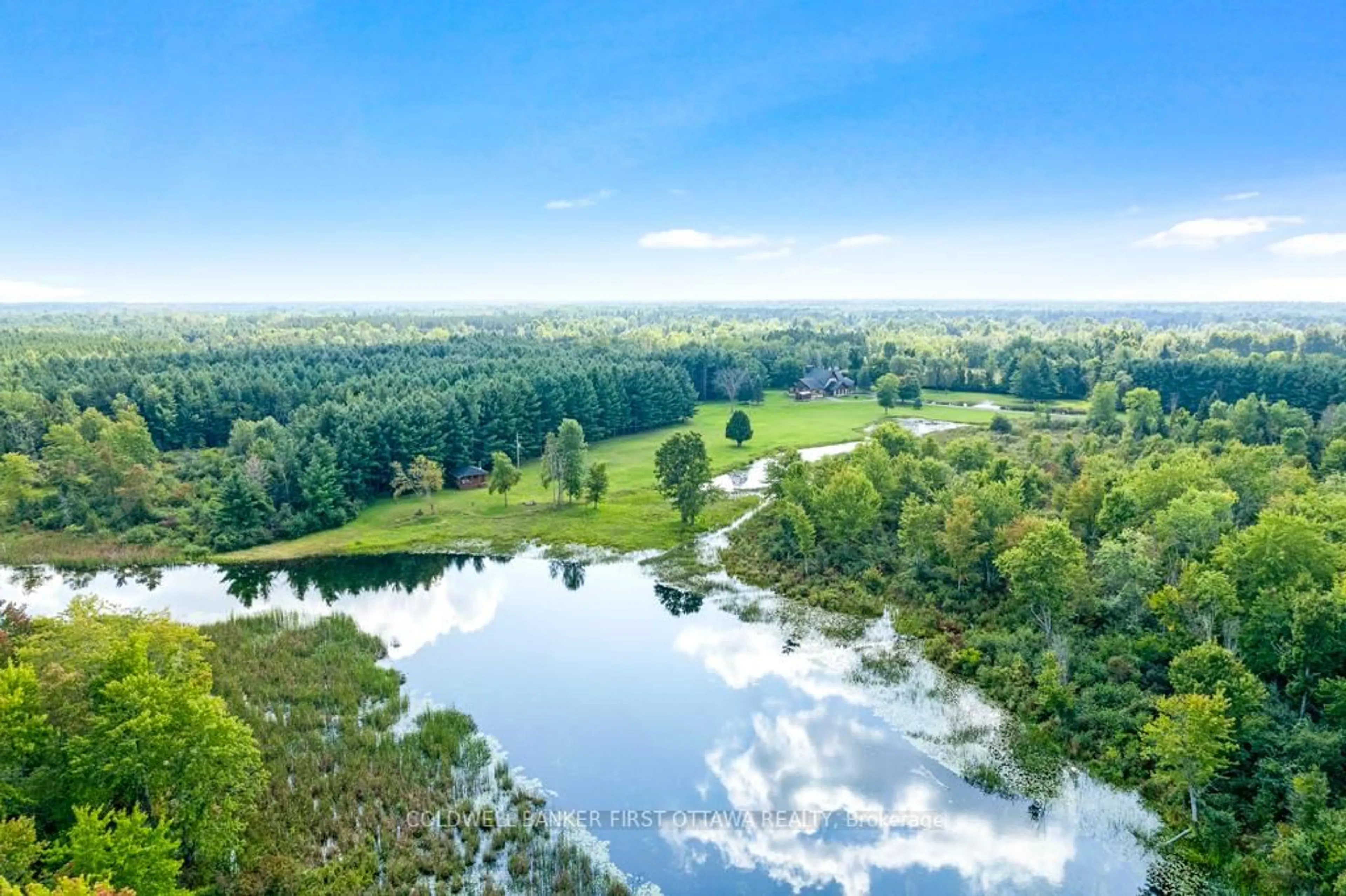 A pic from outside/outdoor area/front of a property/back of a property/a pic from drone, water/lake/river/ocean view for 2499 BATHURST CONCESSION 2 Rd, Perth Ontario K7H 3C9