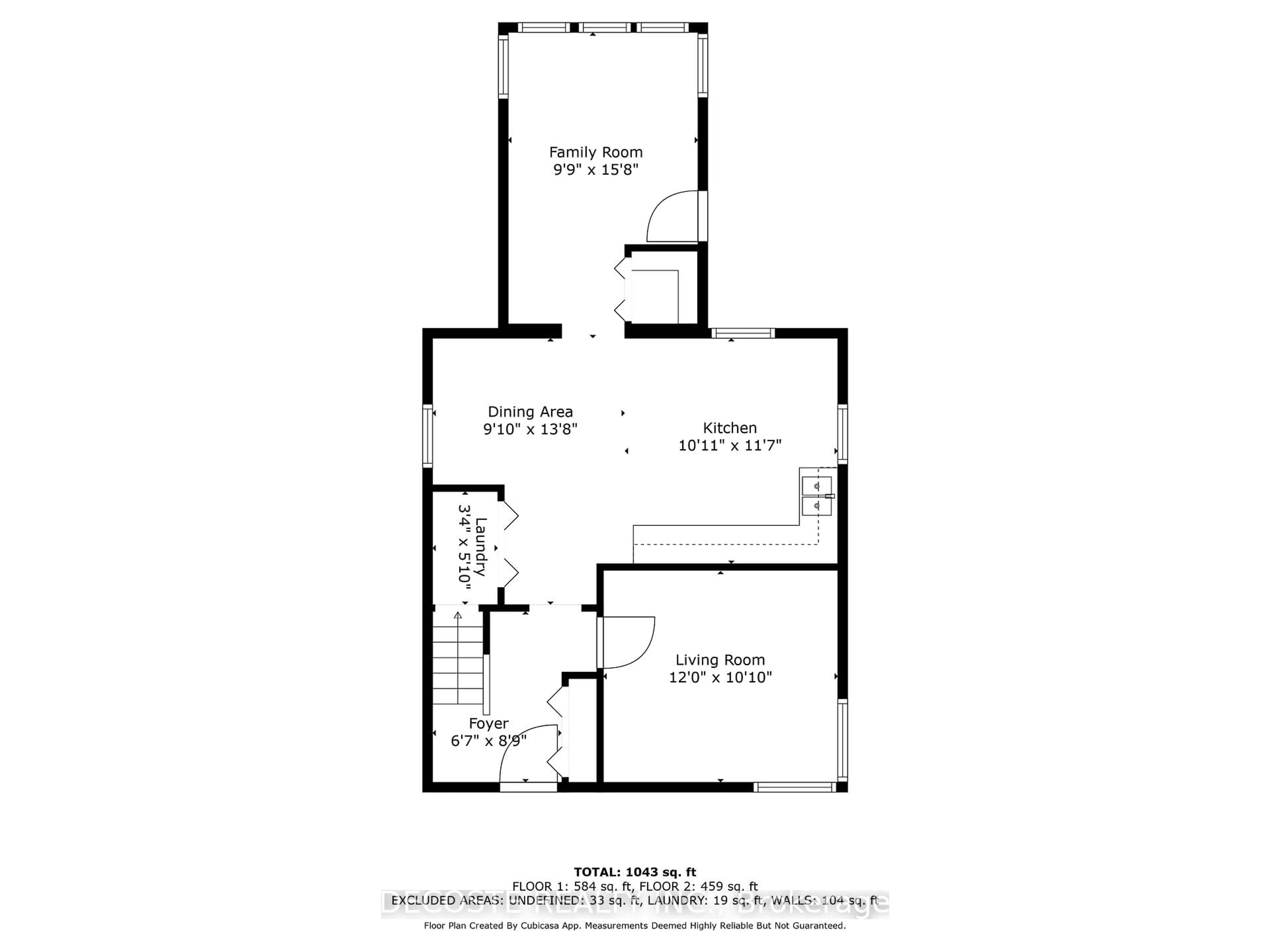Floor plan for 21946 Sauve St, North Glengarry Ontario K0B 1H0