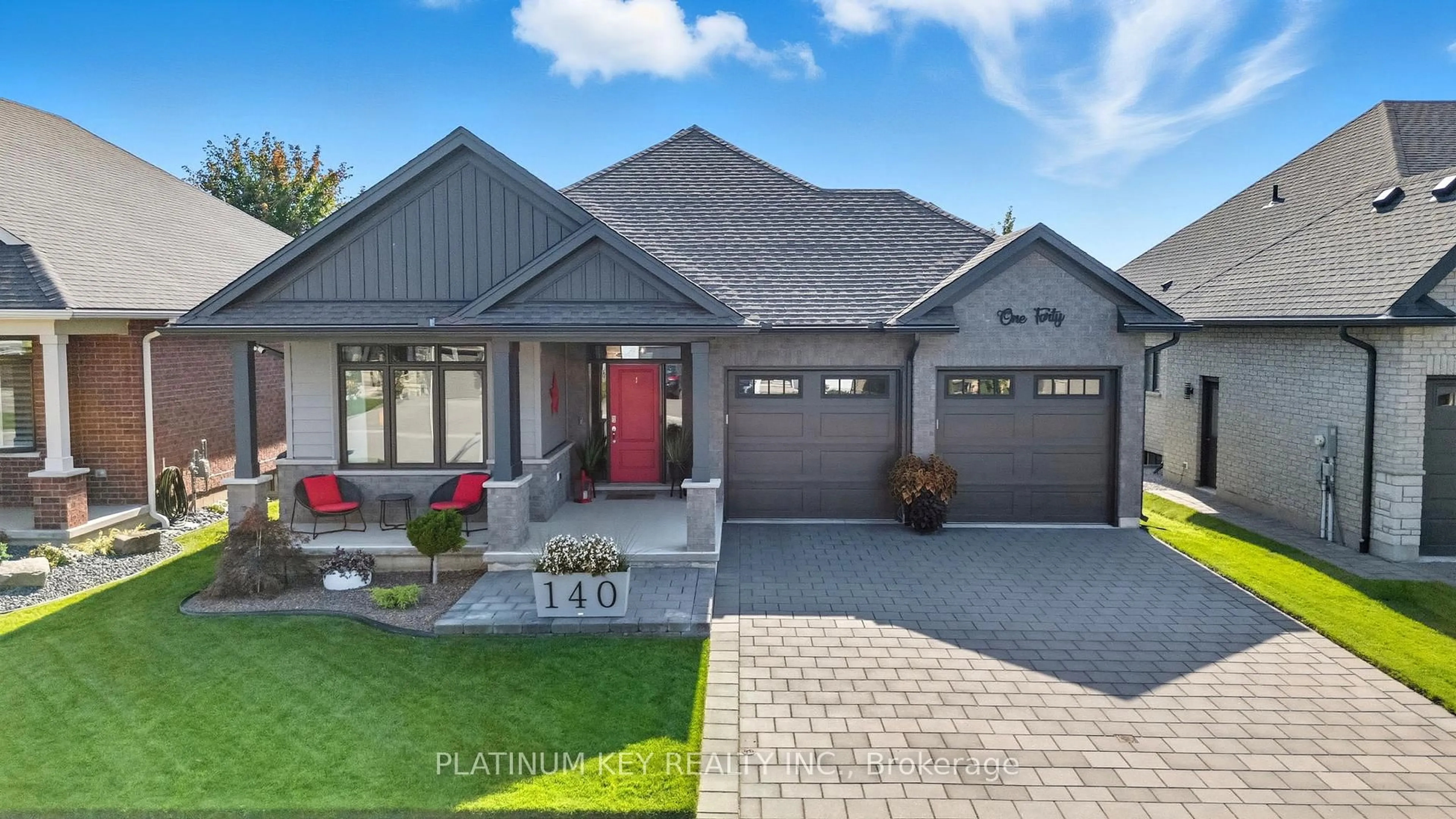 Home with brick exterior material, street for 140 Collins Way, Strathroy-Caradoc Ontario N7G 0G2