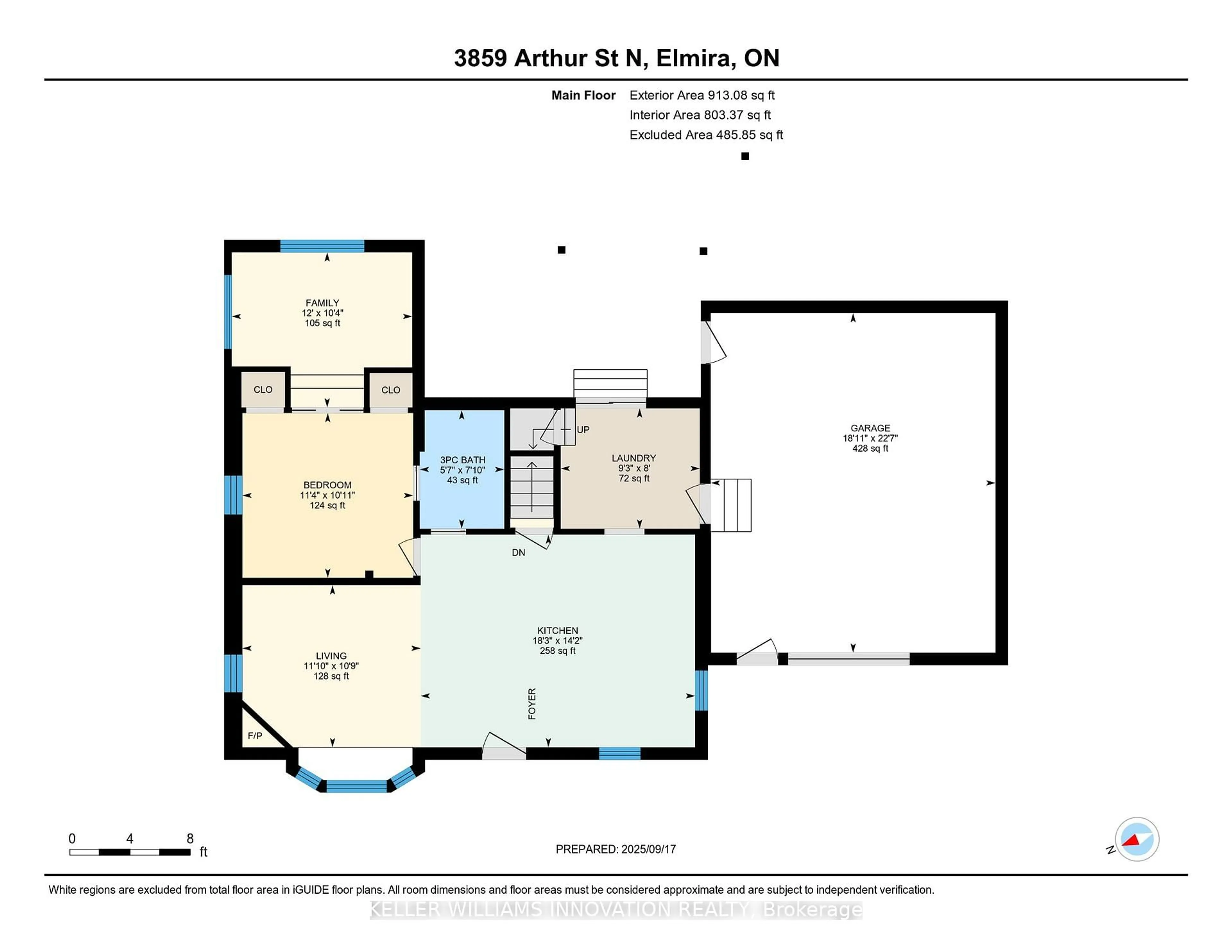 Floor plan for 3859 Arthur St, Woolwich Ontario N3B 2Z1
