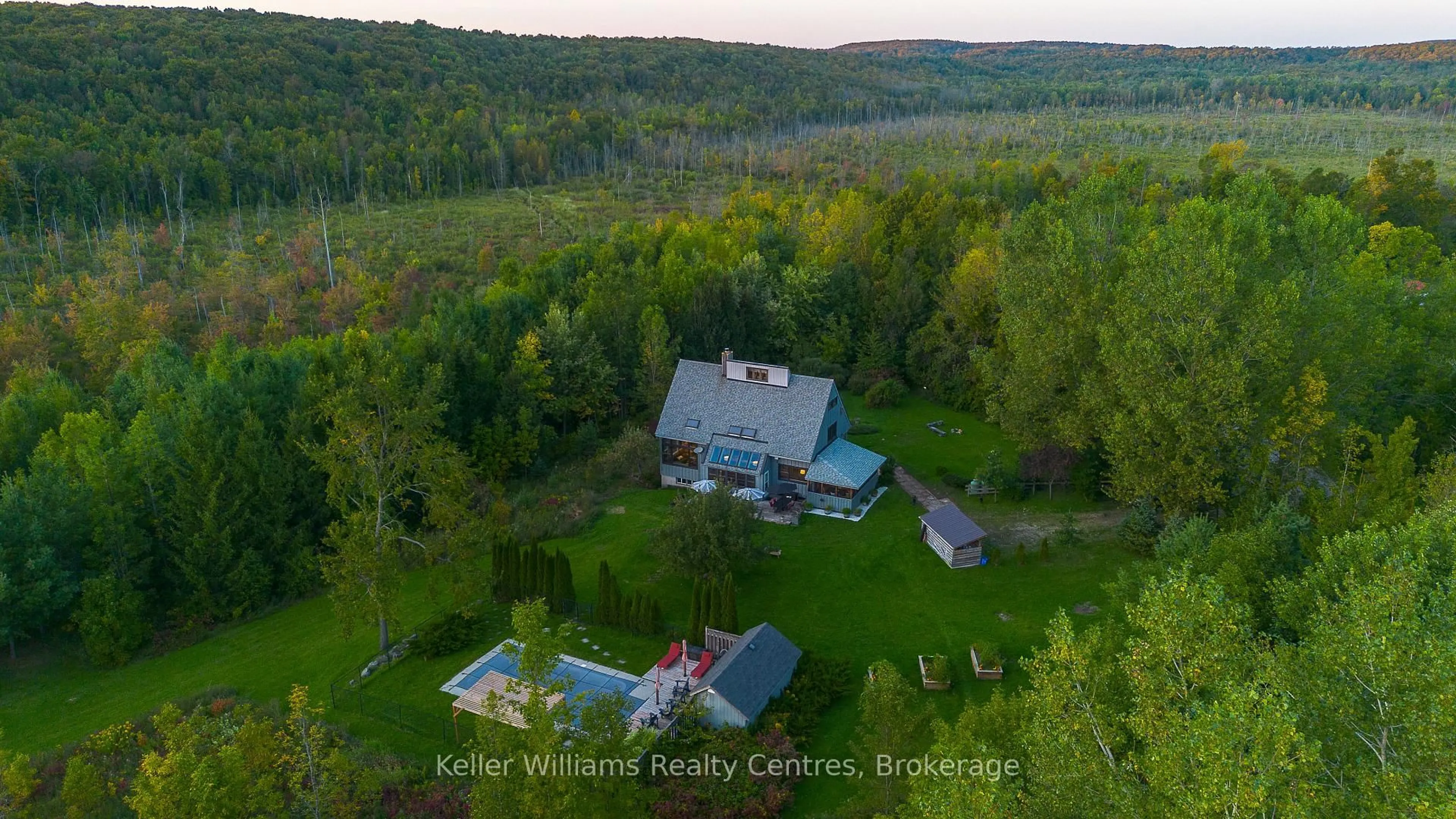 A pic from outside/outdoor area/front of a property/back of a property/a pic from drone, unknown for 210194 Burgess Sdrd, Georgian Bluffs Ontario N0H 1S0