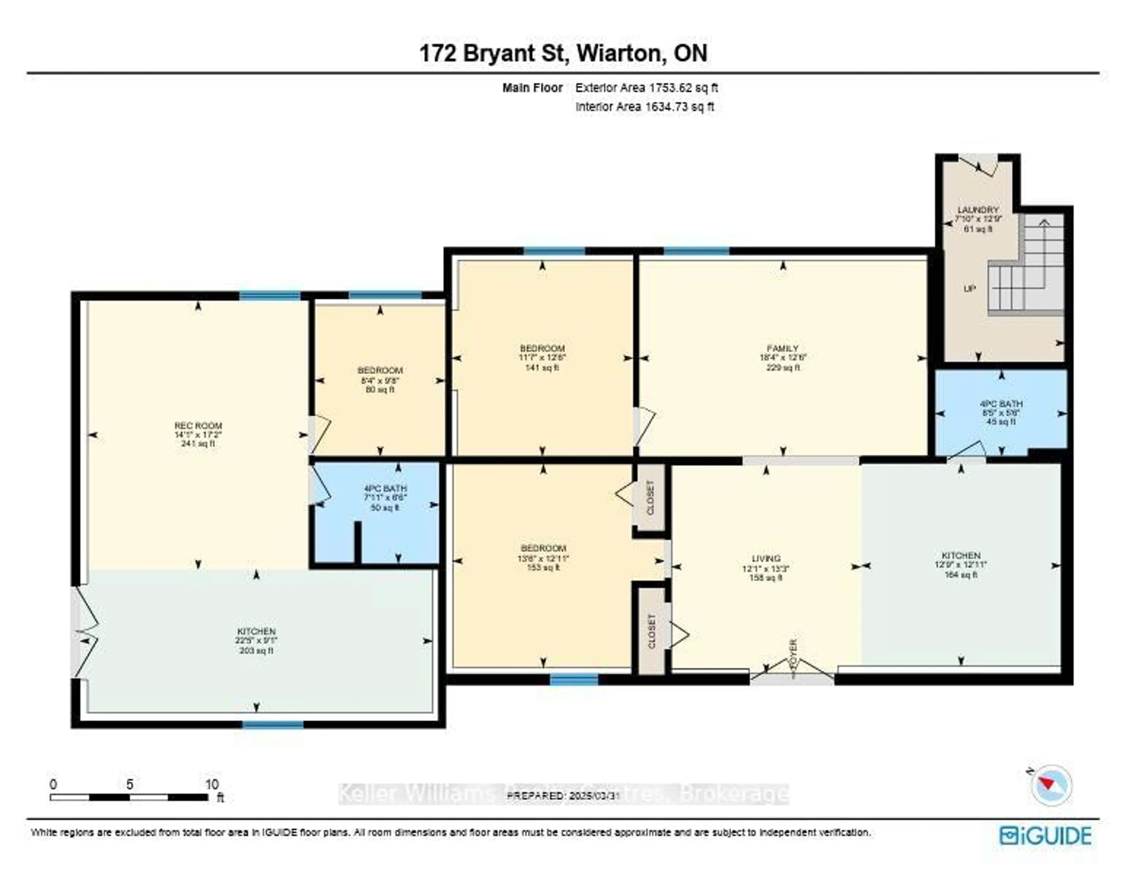 Floor plan for 172 BRYANT St, South Bruce Peninsula Ontario N0H 2T0