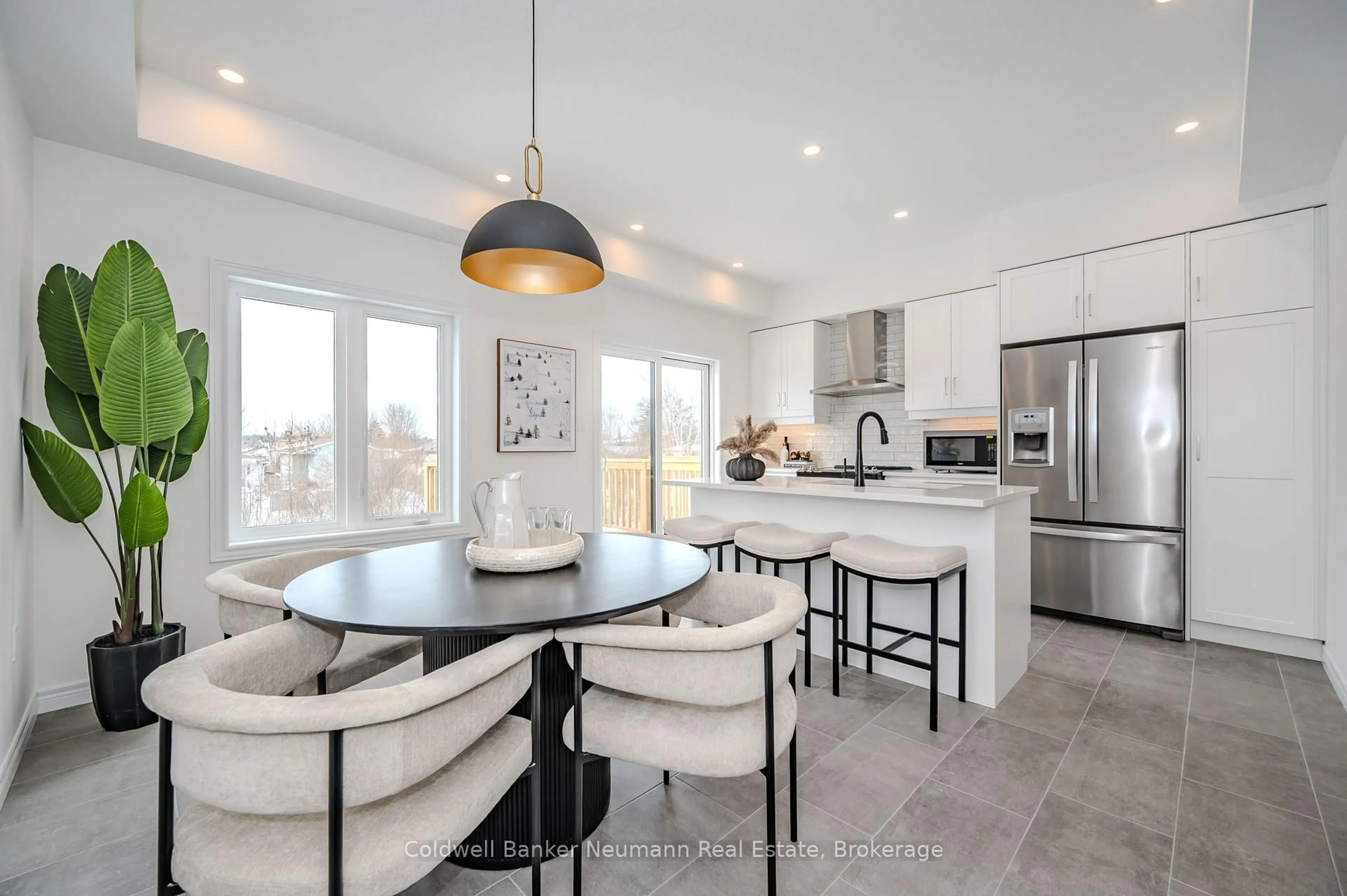 Open concept kitchen, ceramic/tile floor for 8 Sora Lane, Guelph Ontario N1E 0T4