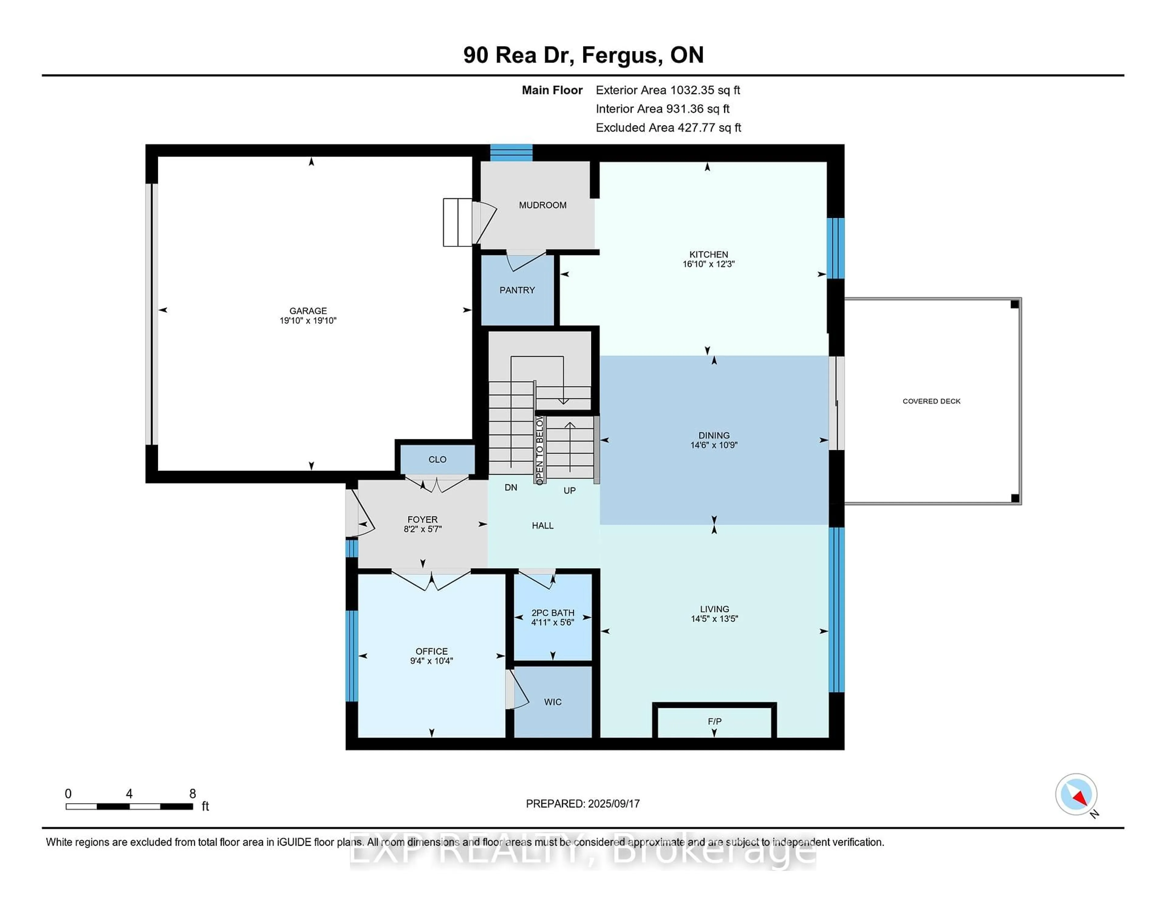Floor plan for 90 Rea Dr, Centre Wellington Ontario N1M 0H5
