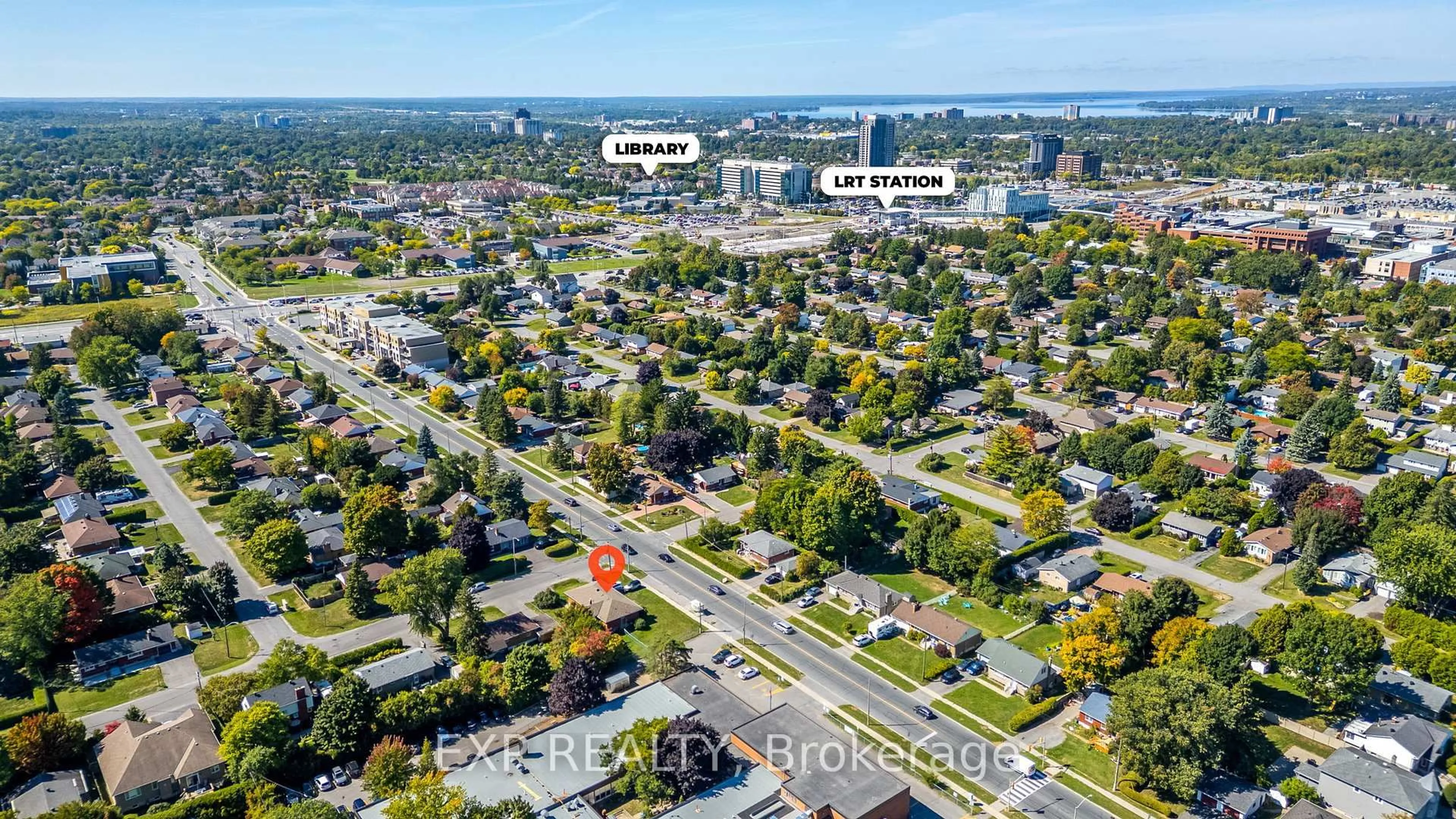 A pic from outside/outdoor area/front of a property/back of a property/a pic from drone, street for 150 Meadowlands Dr, Ottawa Ontario K2G 2S5