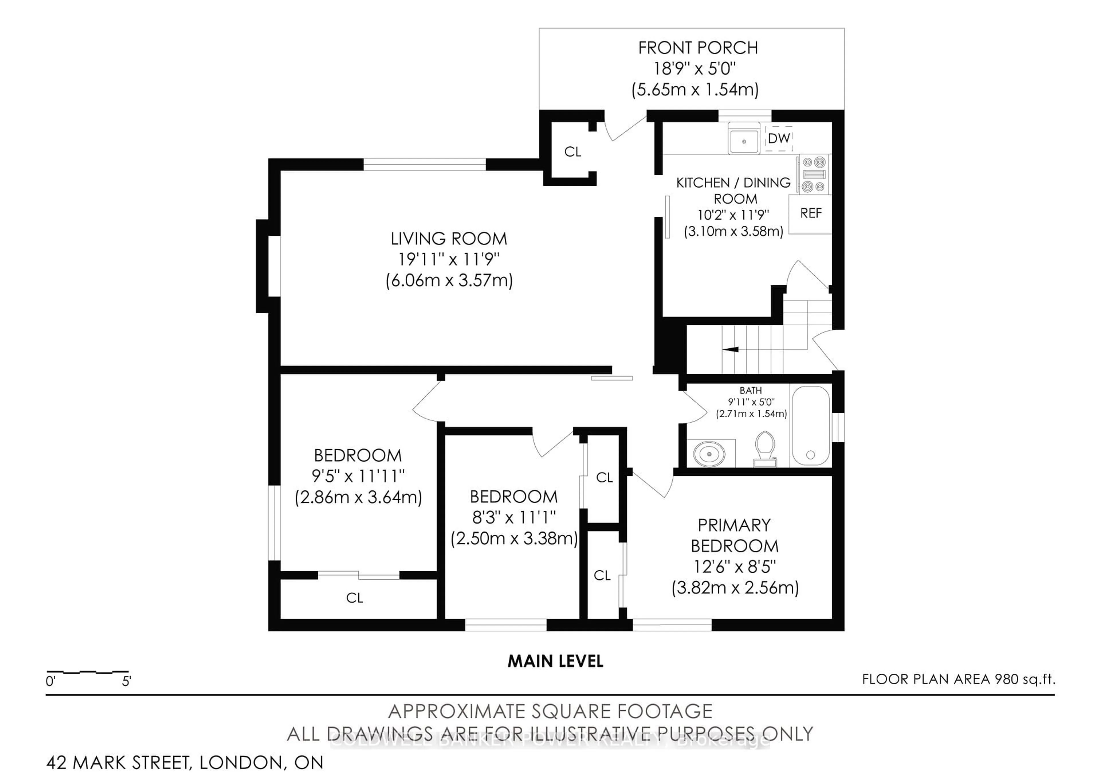 Floor plan for 42 Mark St, London East Ontario N5V 2G5