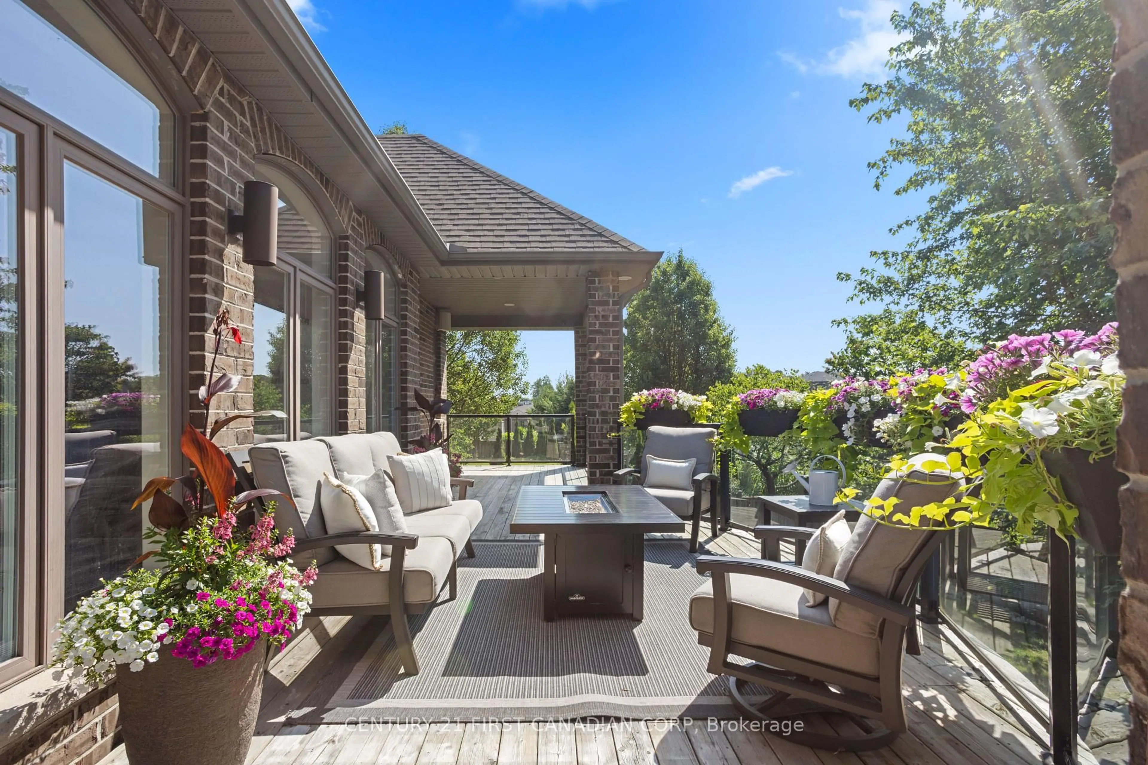 Patio, water/lake/river/ocean view for 7071 Clayton Walk, London South Ontario N6P 0A1