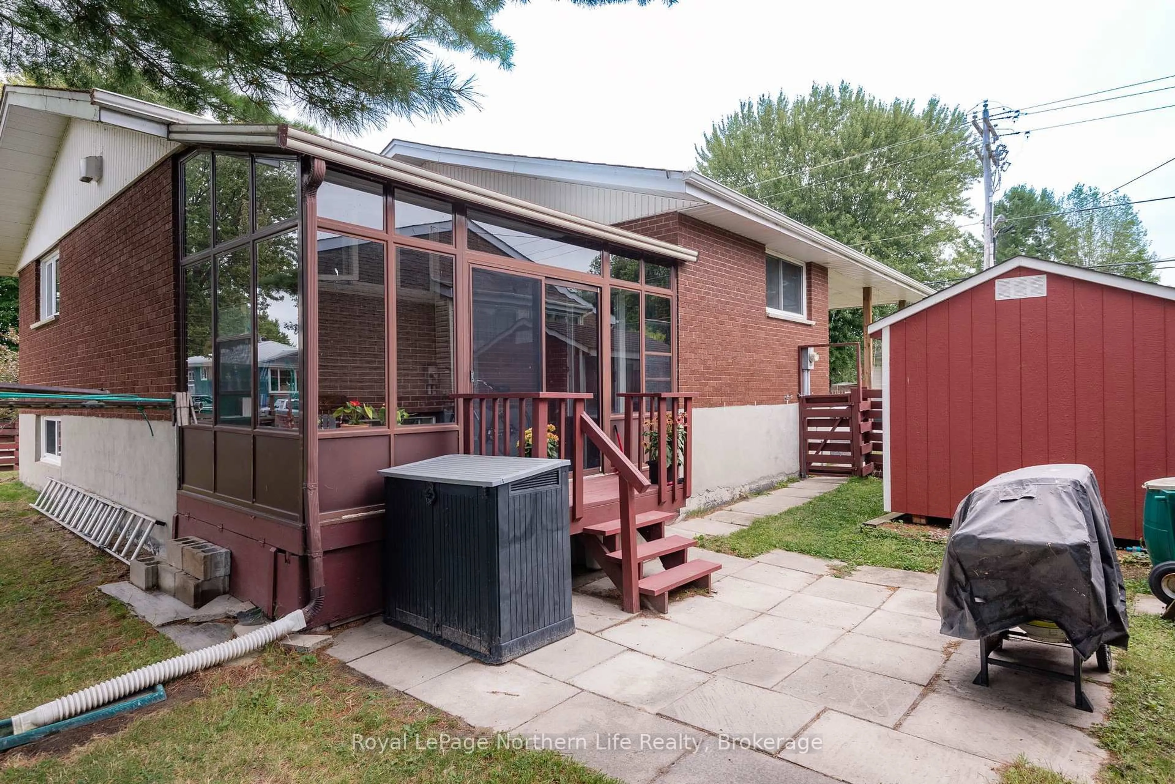 Patio, street for 129 Marshall Park Dr, North Bay Ontario P1A 3L1