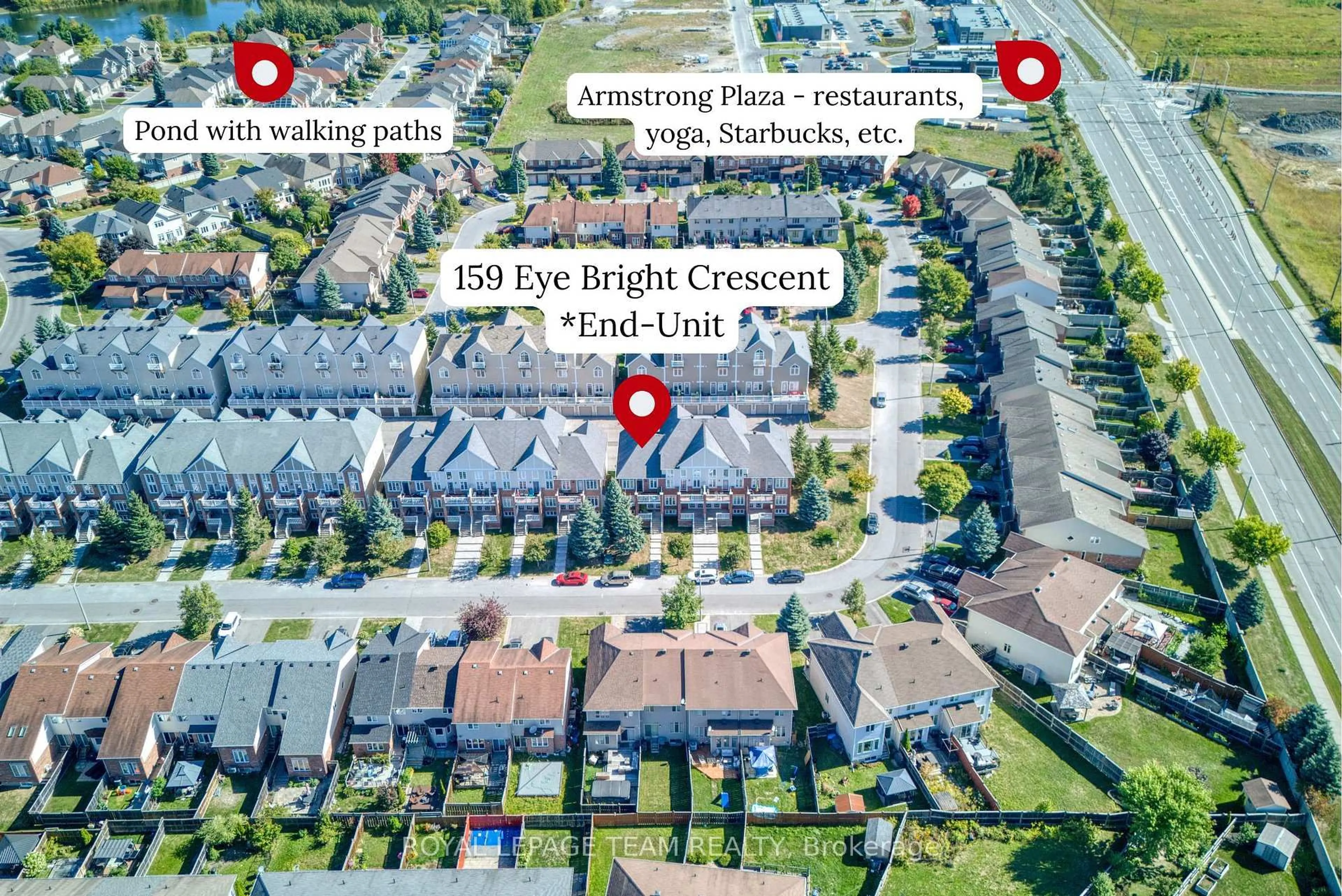 A pic from outside/outdoor area/front of a property/back of a property/a pic from drone, street for 159 Eye Bright Cres, Ottawa Ontario K1V 2K6