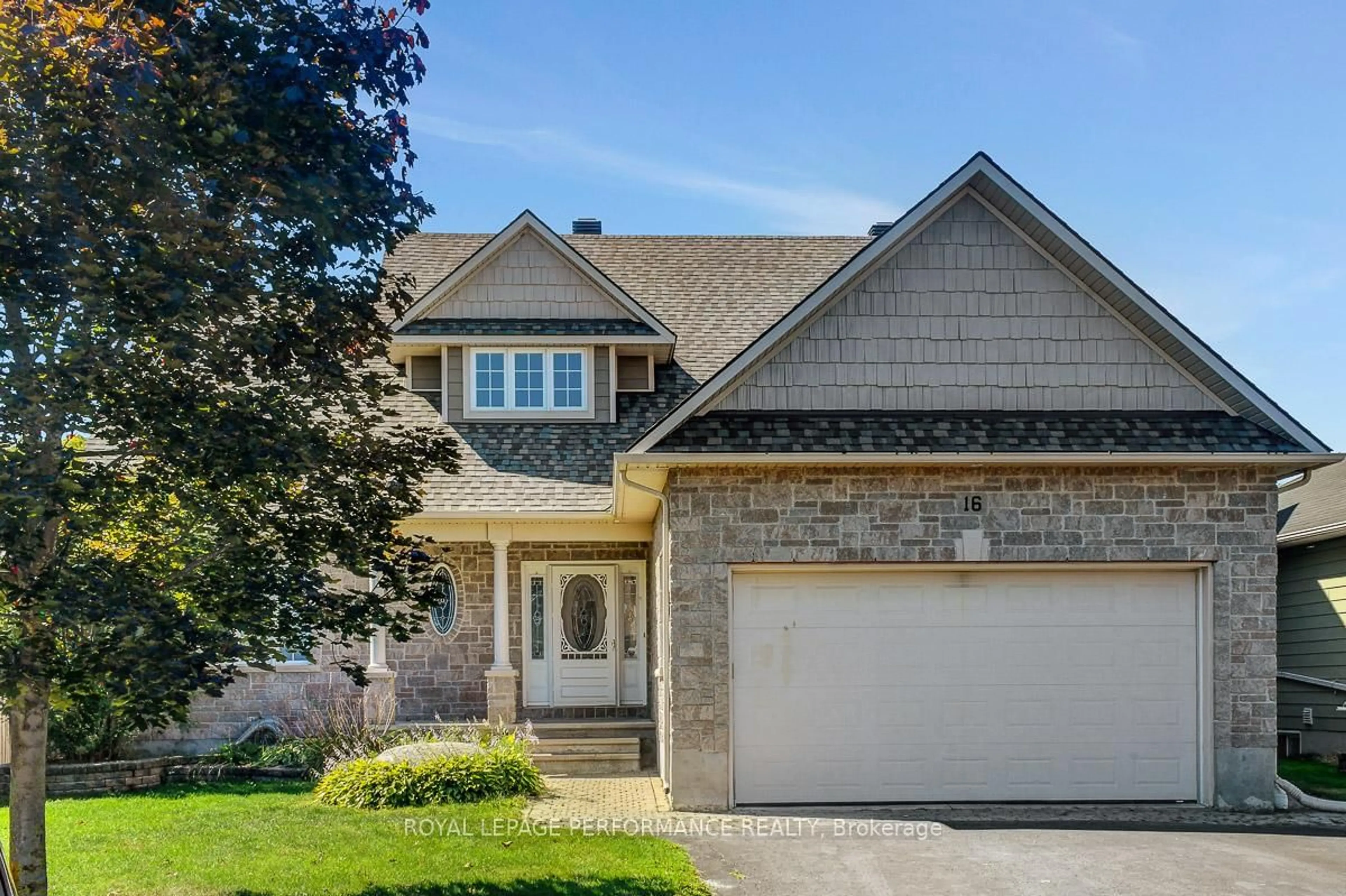 Home with brick exterior material, street for 16 Settlement Lane, Russell Ontario K4R 0A4