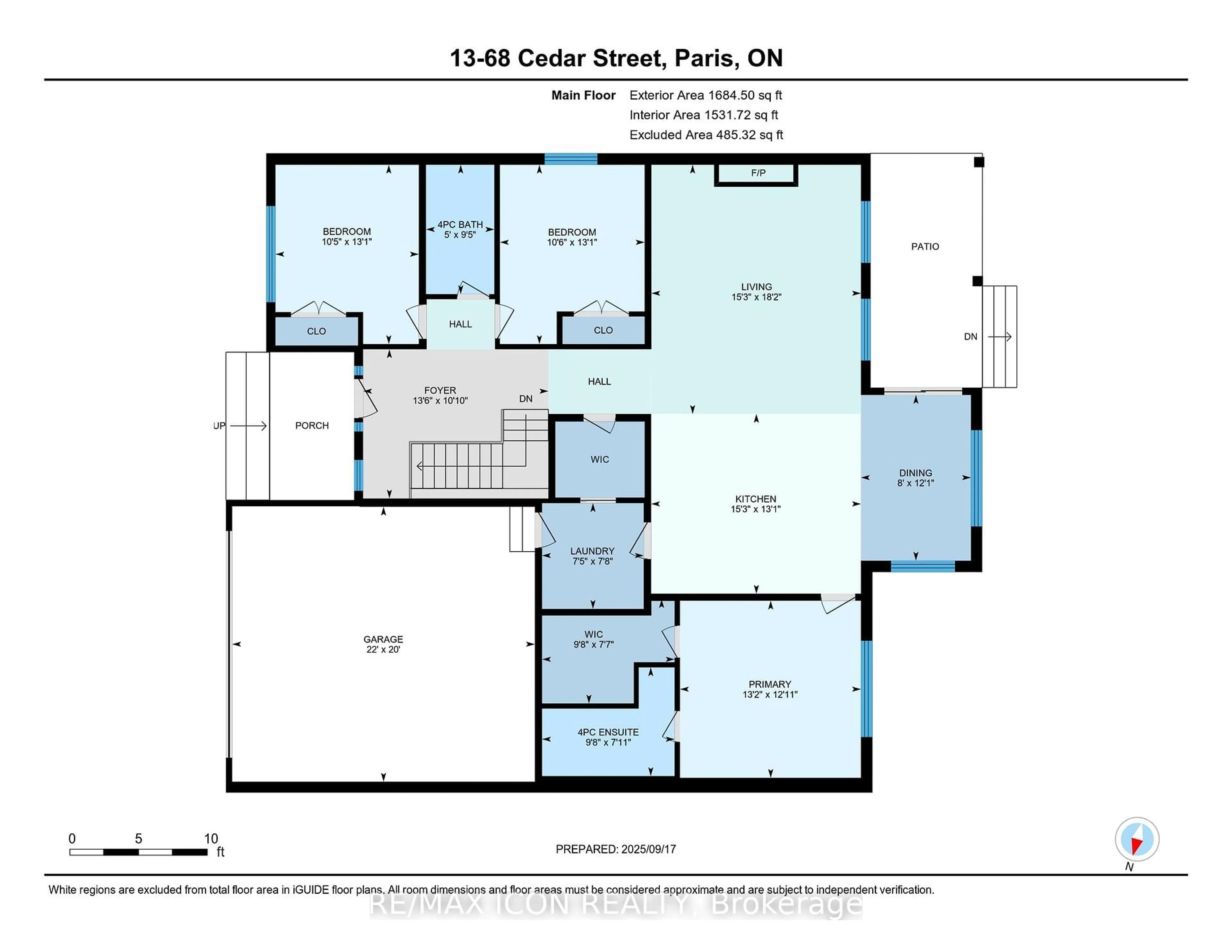 Floor plan for 68 Cedar St #13, Brant Ontario N3L 0L4