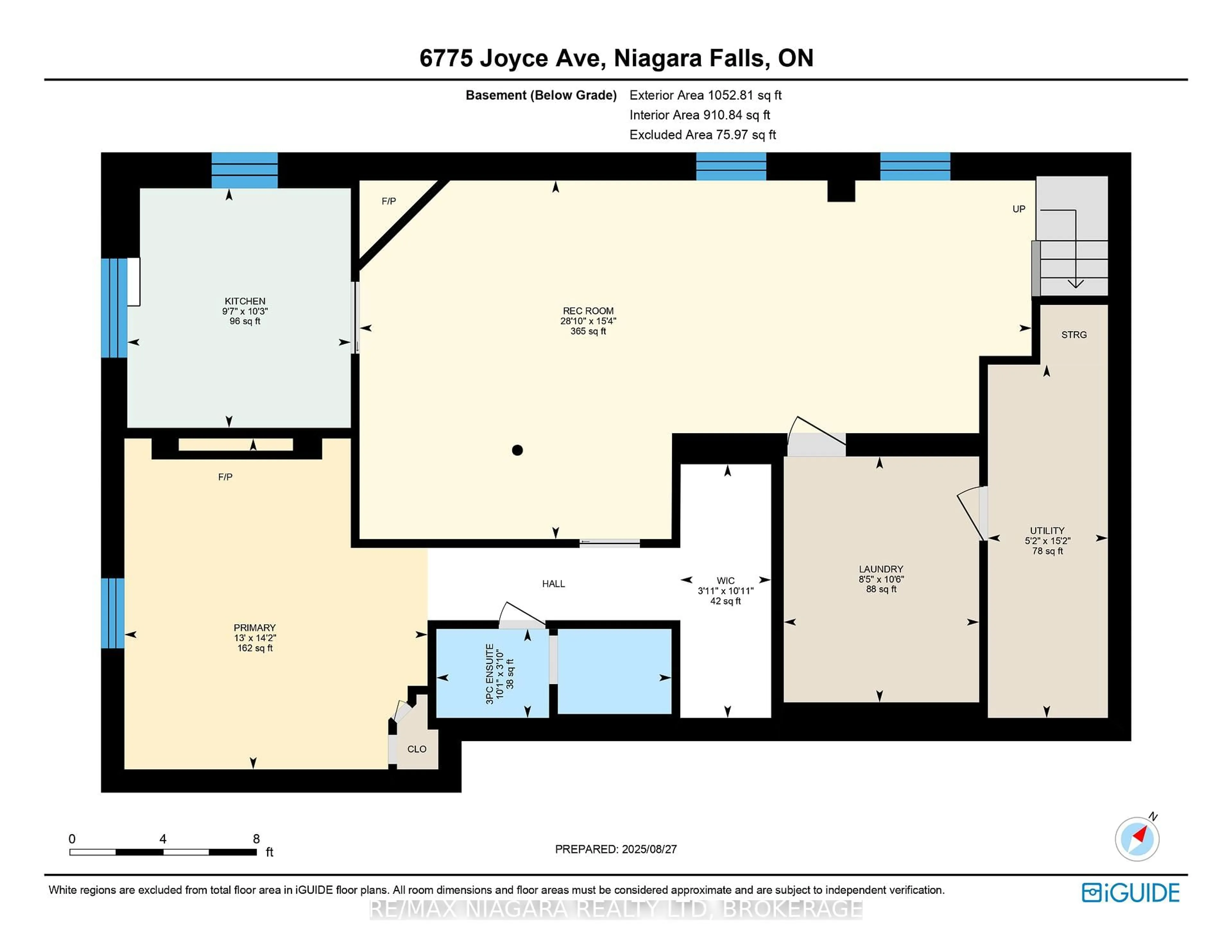 Floor plan for 6775 Joyce Ave, Niagara Falls Ontario L2G 4R6