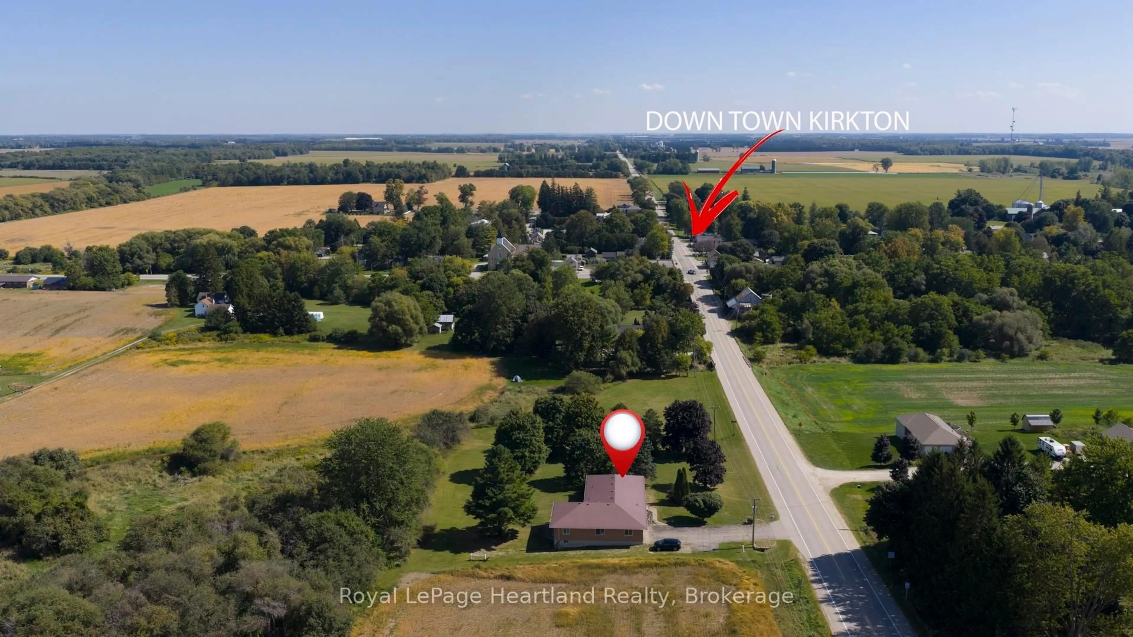 A pic from outside/outdoor area/front of a property/back of a property/a pic from drone, unknown for 42534 Kirkton Rd, South Huron Ontario N0K 1K0