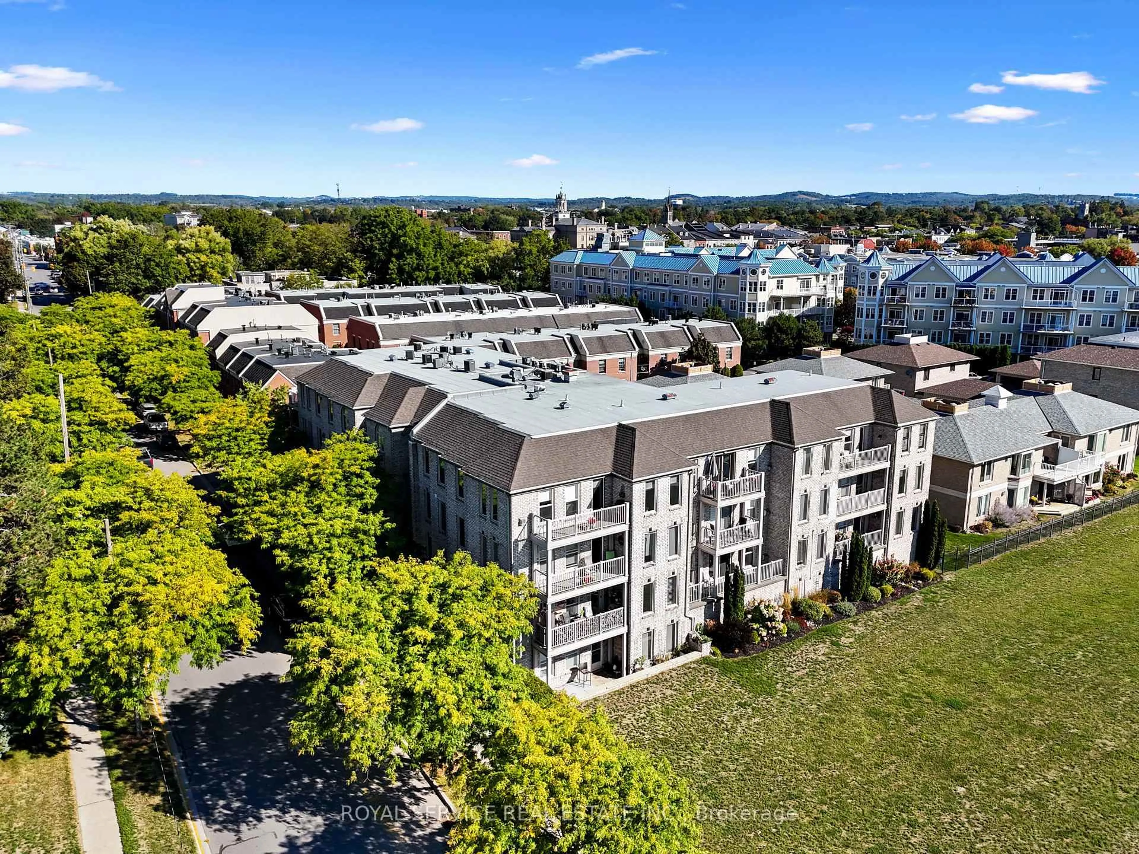 A pic from outside/outdoor area/front of a property/back of a property/a pic from drone, city buildings view from balcony for 107 Marissa Lane #301, Cobourg Ontario K9A 5N6