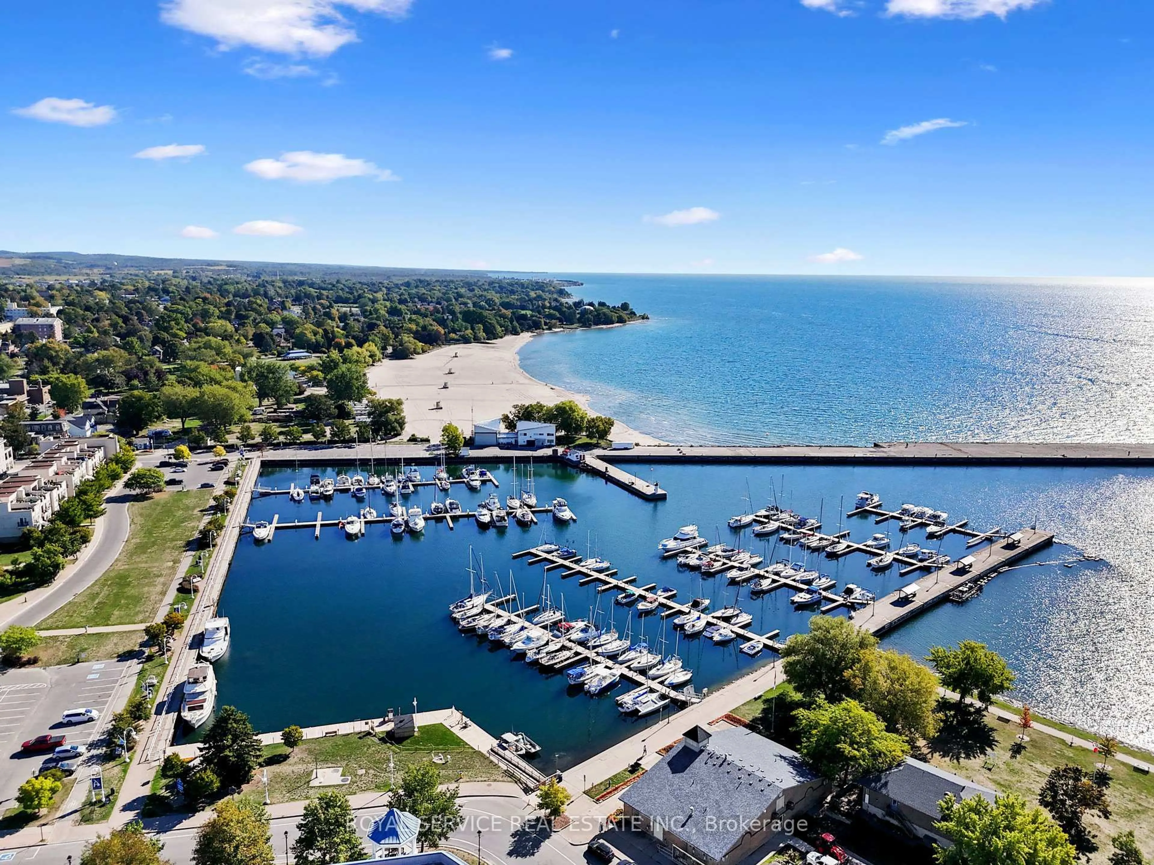 A pic from outside/outdoor area/front of a property/back of a property/a pic from drone, water/lake/river/ocean view for 107 Marissa Lane #301, Cobourg Ontario K9A 5N6