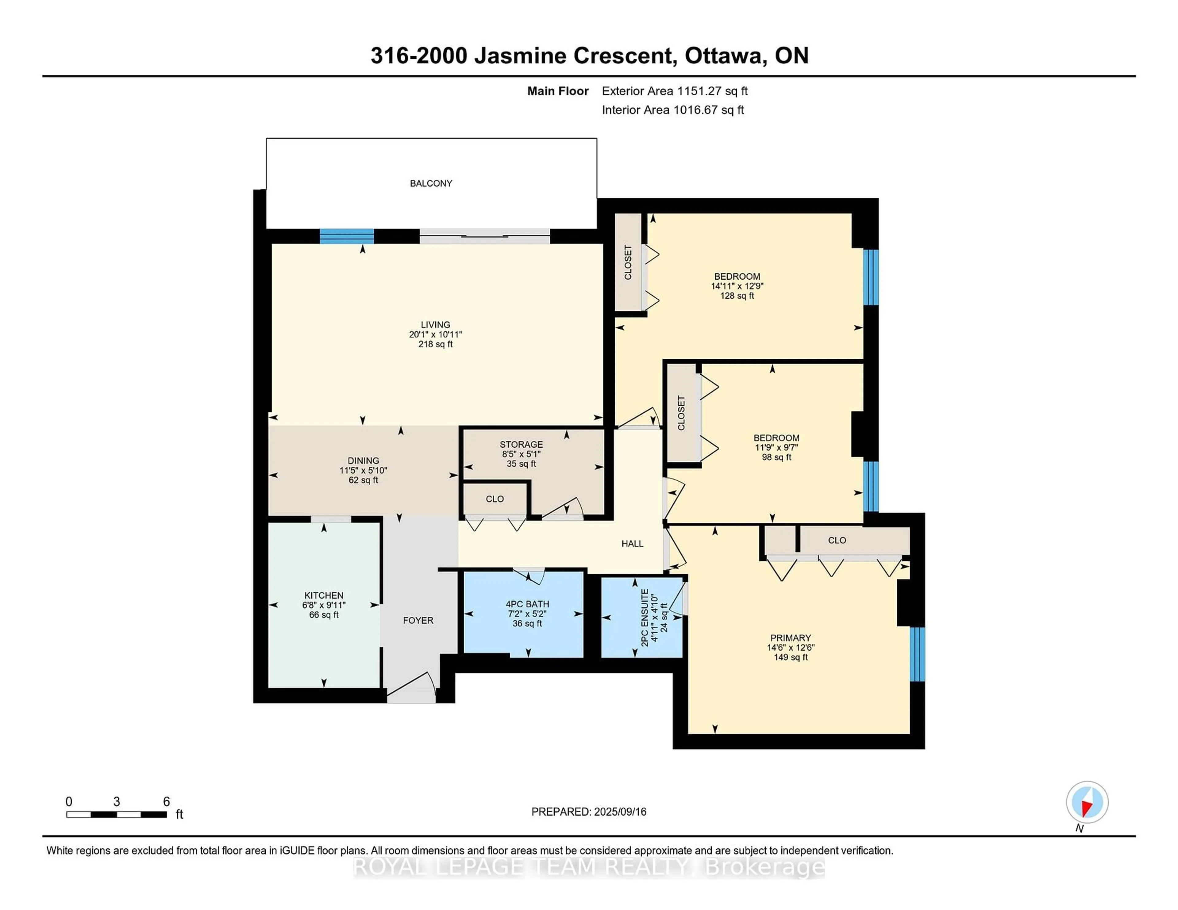 Floor plan for 2000 Jasmine Cres #316, Ottawa Ontario K1J 8K4