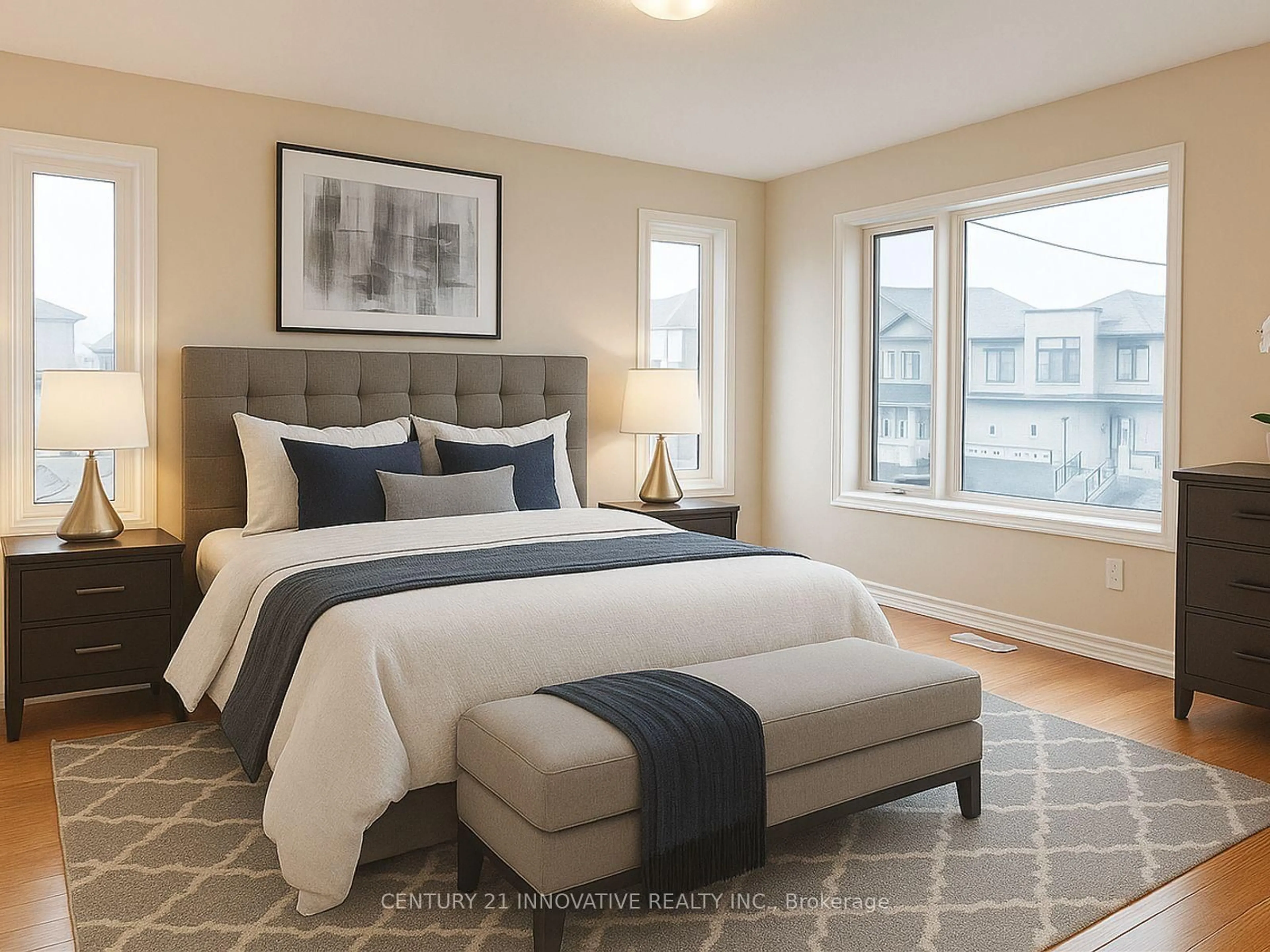 Bedroom with bed, carpet floor for 17 Gilham Way, Brant Ontario N3L 0M7