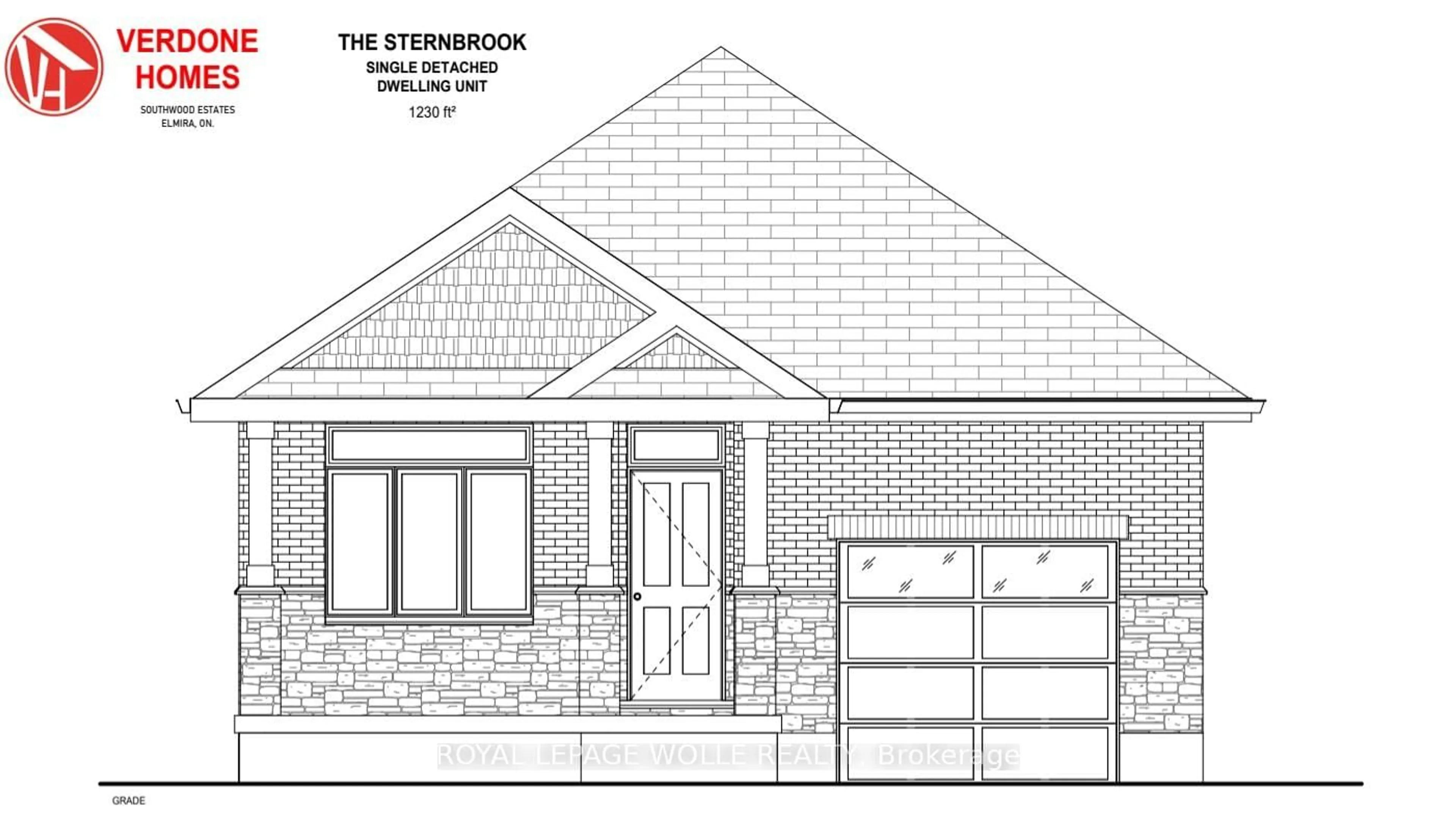 Home with brick exterior material, building for 56 Redbud Rd, Woolwich Ontario N3B 0G2