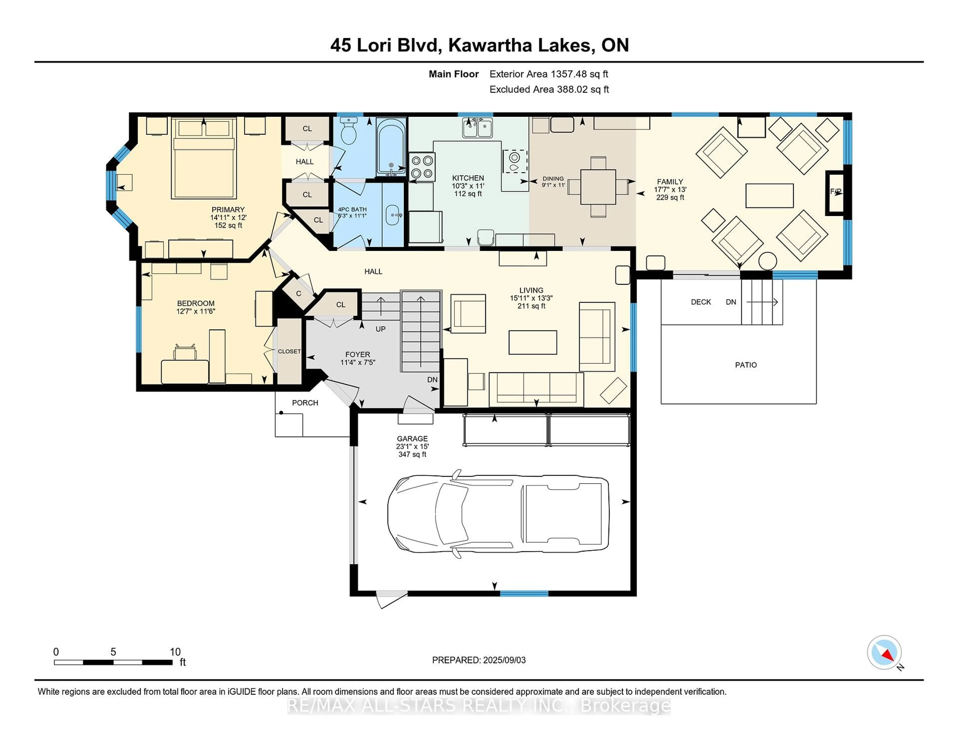 Floor plan for 45 Lori Blvd, Kawartha Lakes Ontario K9V 6B6